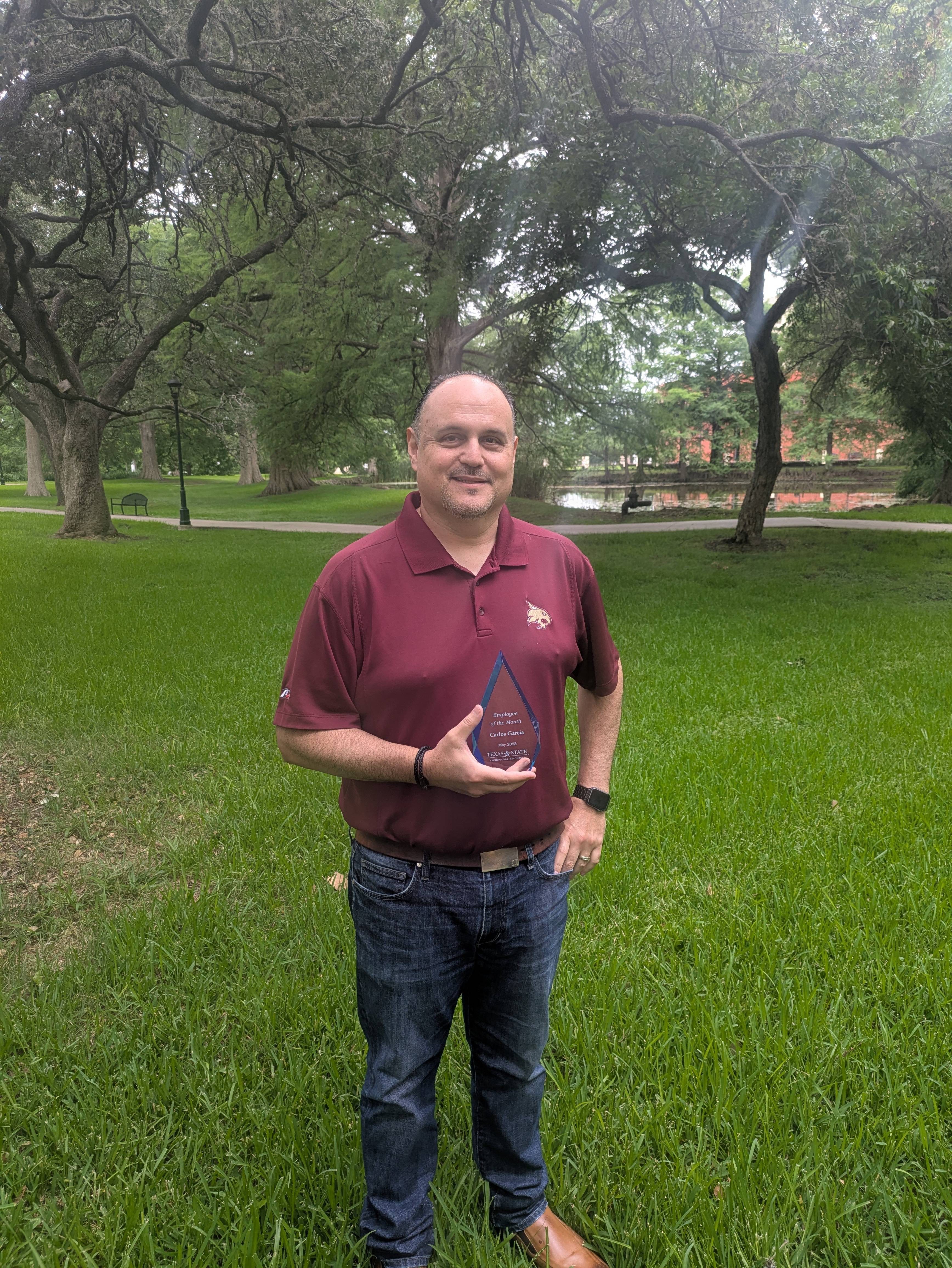 Carlos Garcia Award and head shot