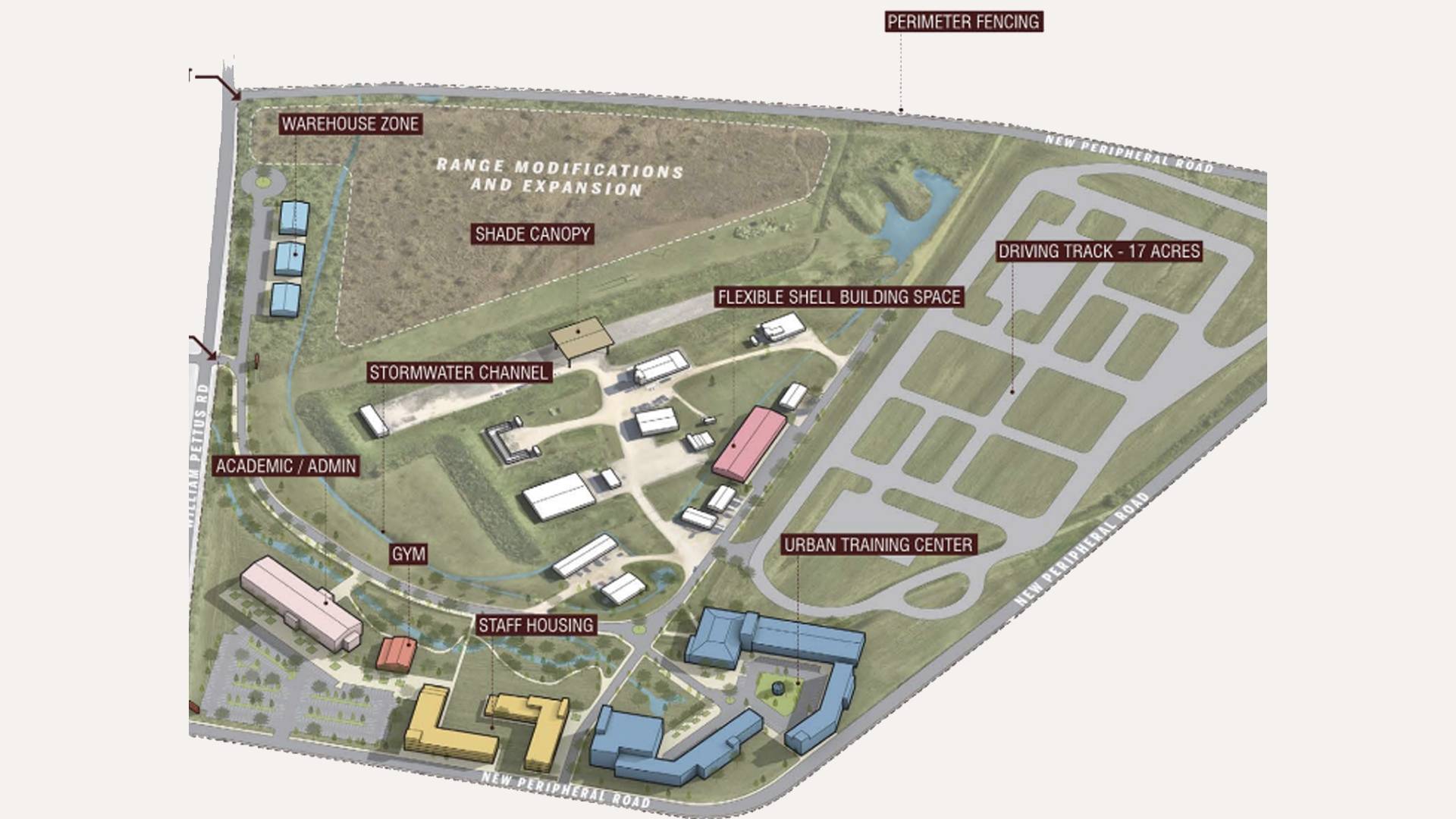 ALERRT Center Renovations, map of proposed plans
