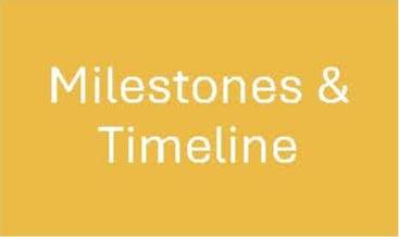 Milestones and Timeline