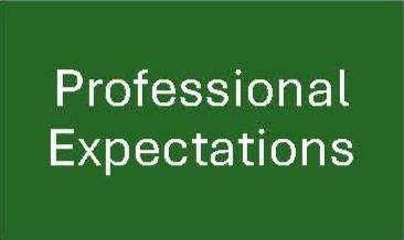 Professional Expectations
