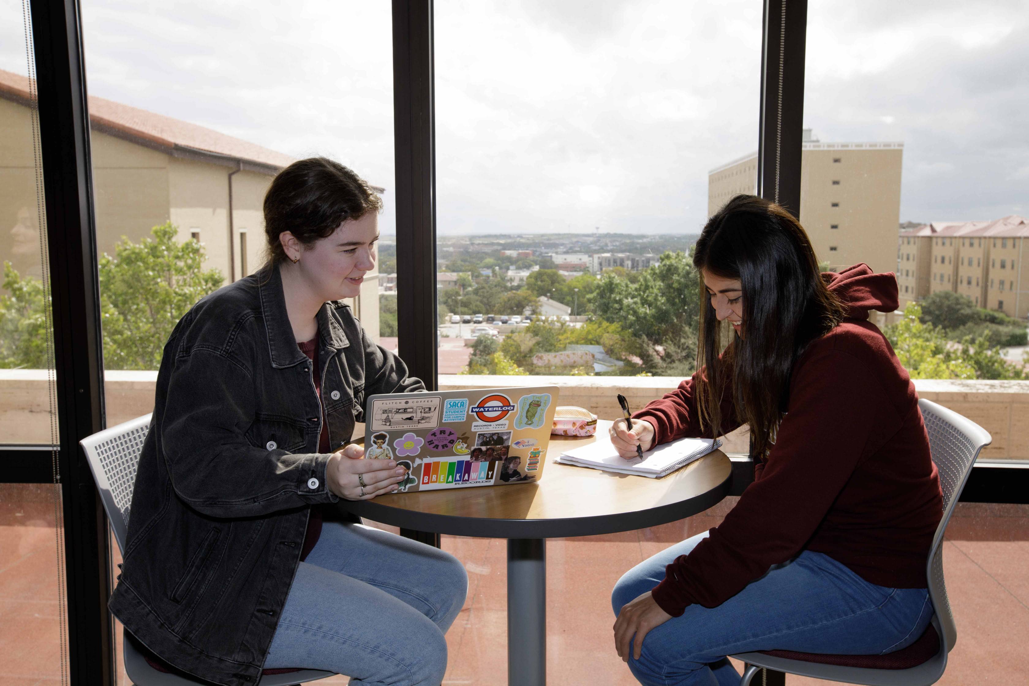 Students working on a project 