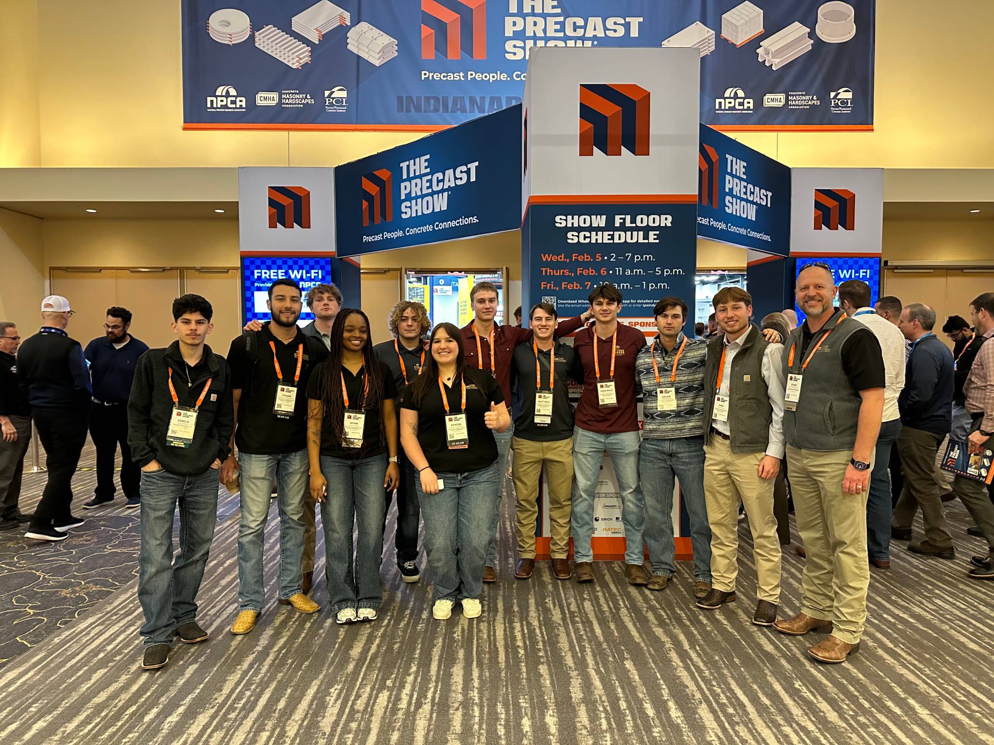 students at convention