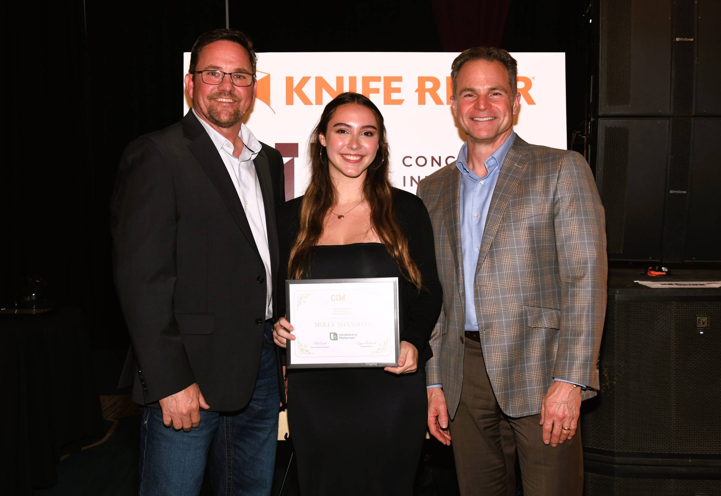 student receiving scholarship