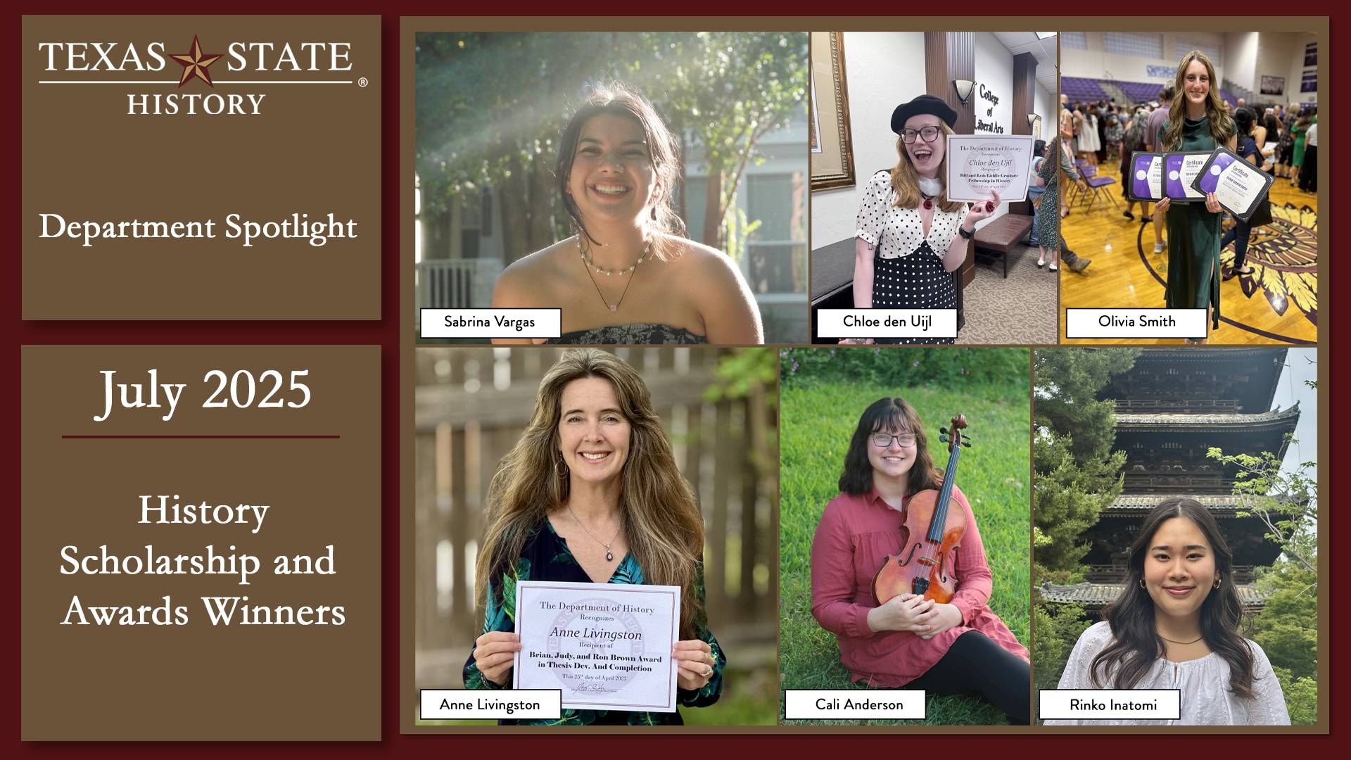 History Department Student Spotlight