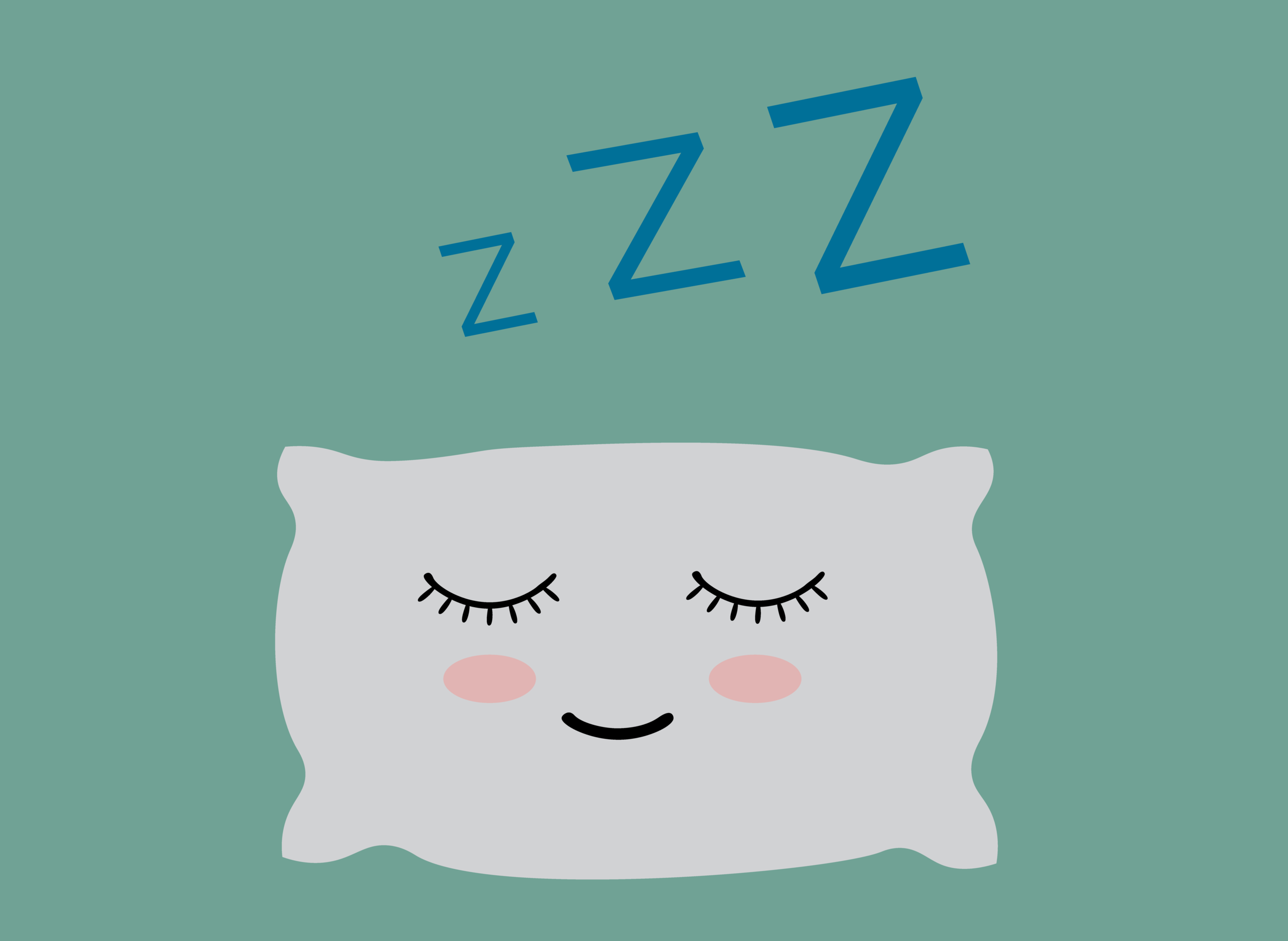 Graphic of cloud with "ZZZ"