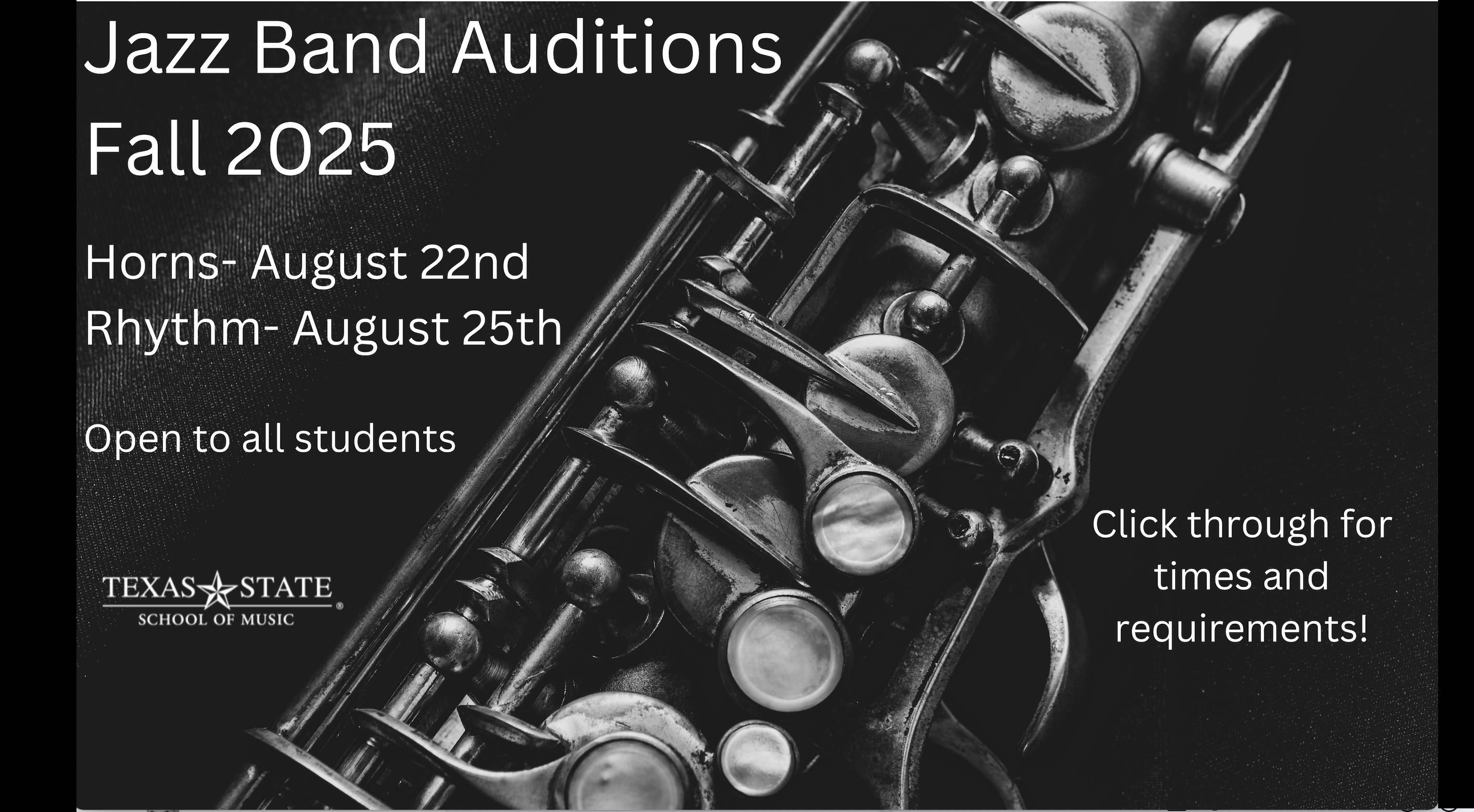 Audition poster