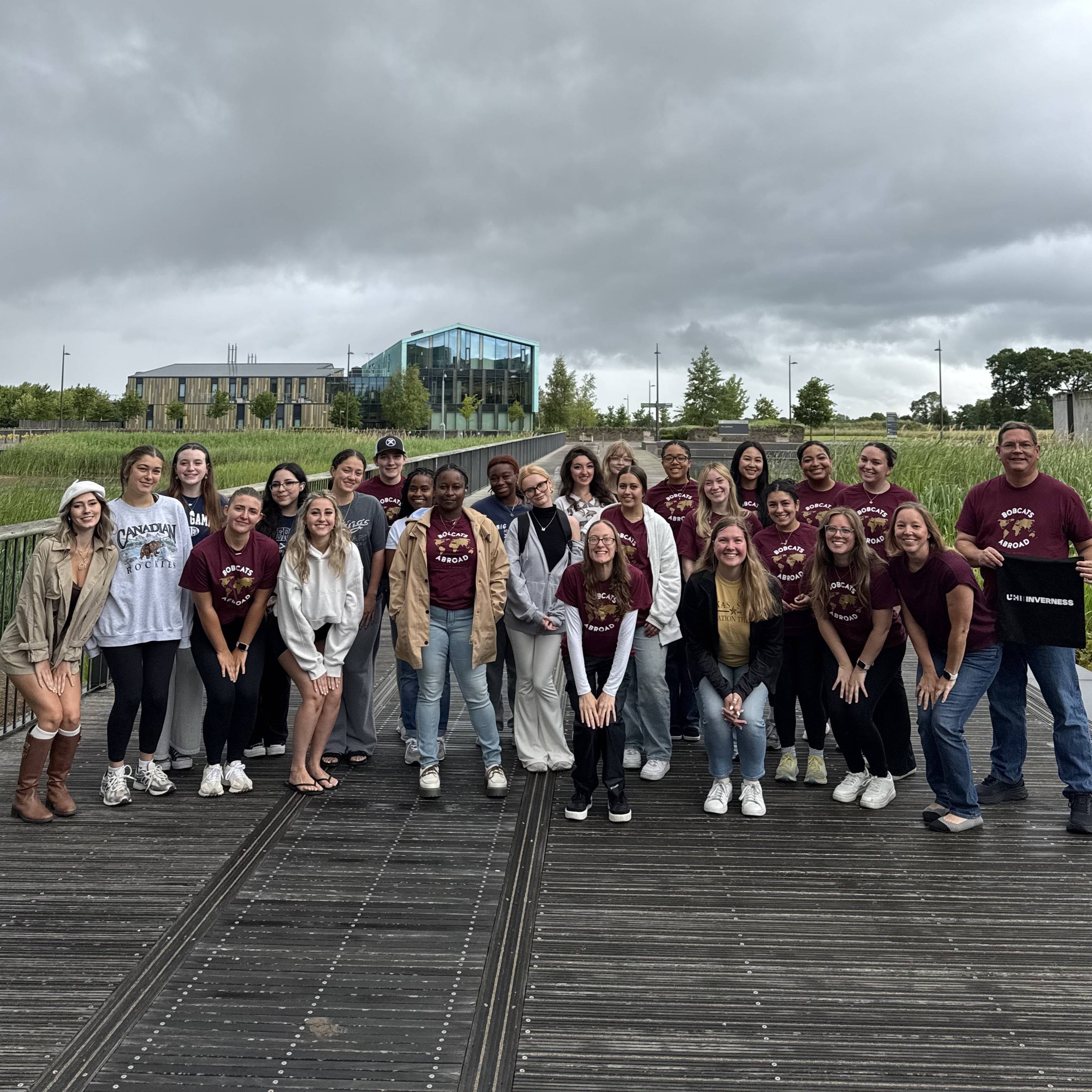 Group of students outside of UHI campus