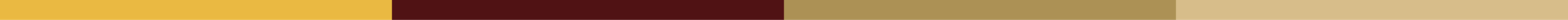 Horizontal bar with vertical color bands of differing lengths