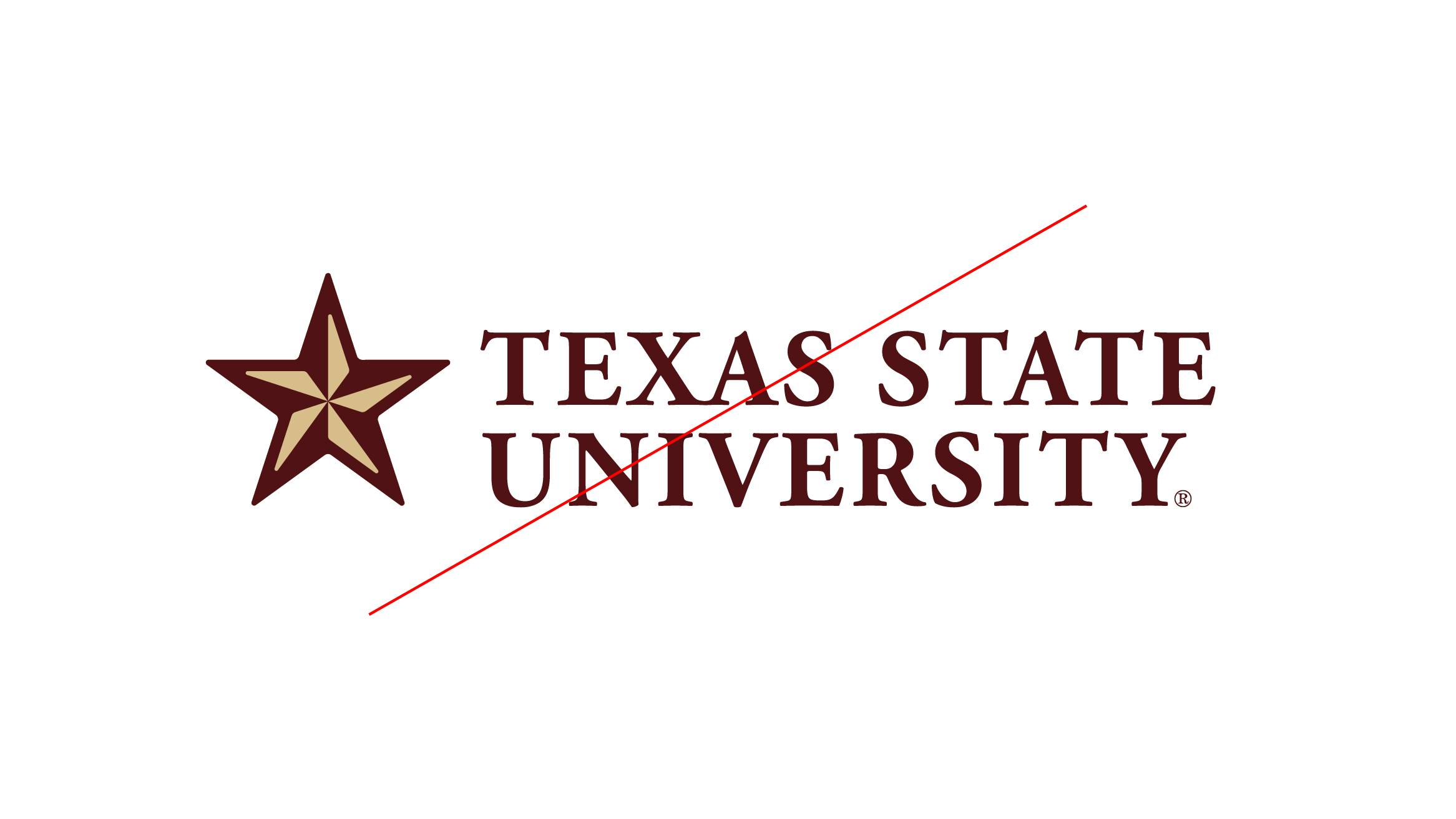 Logo created with text