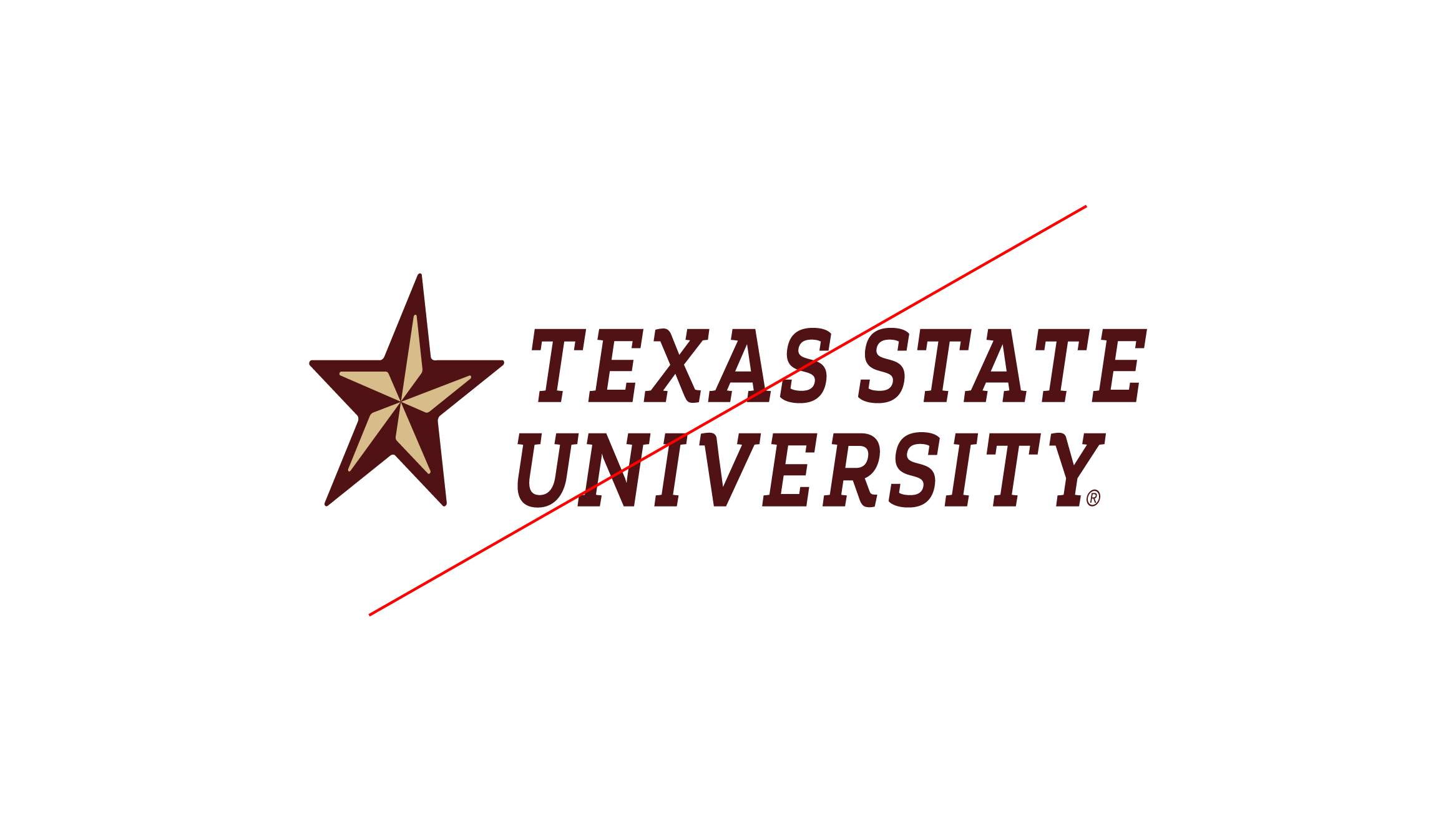 Stretched and distorted logo