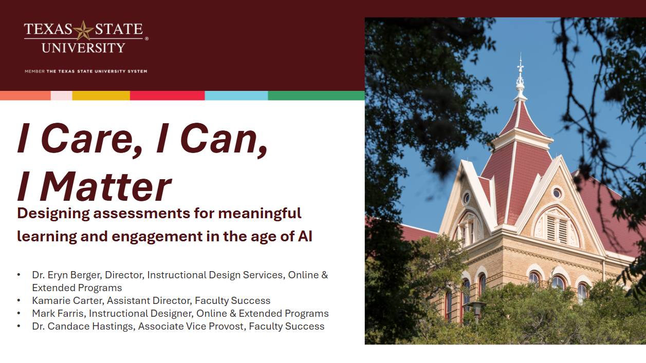 I Care, I Can, I Matter Presentation