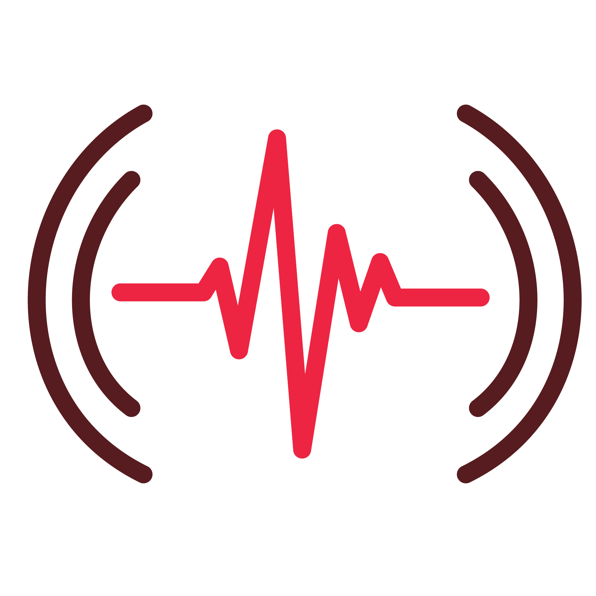 Illustration of a heartbeat line