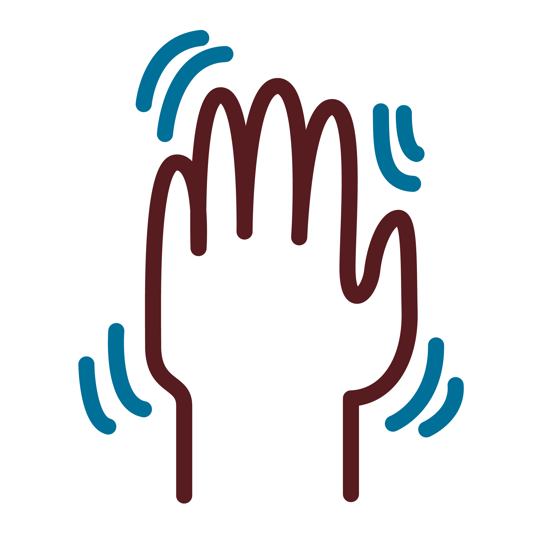 Illustration of a shaking hand