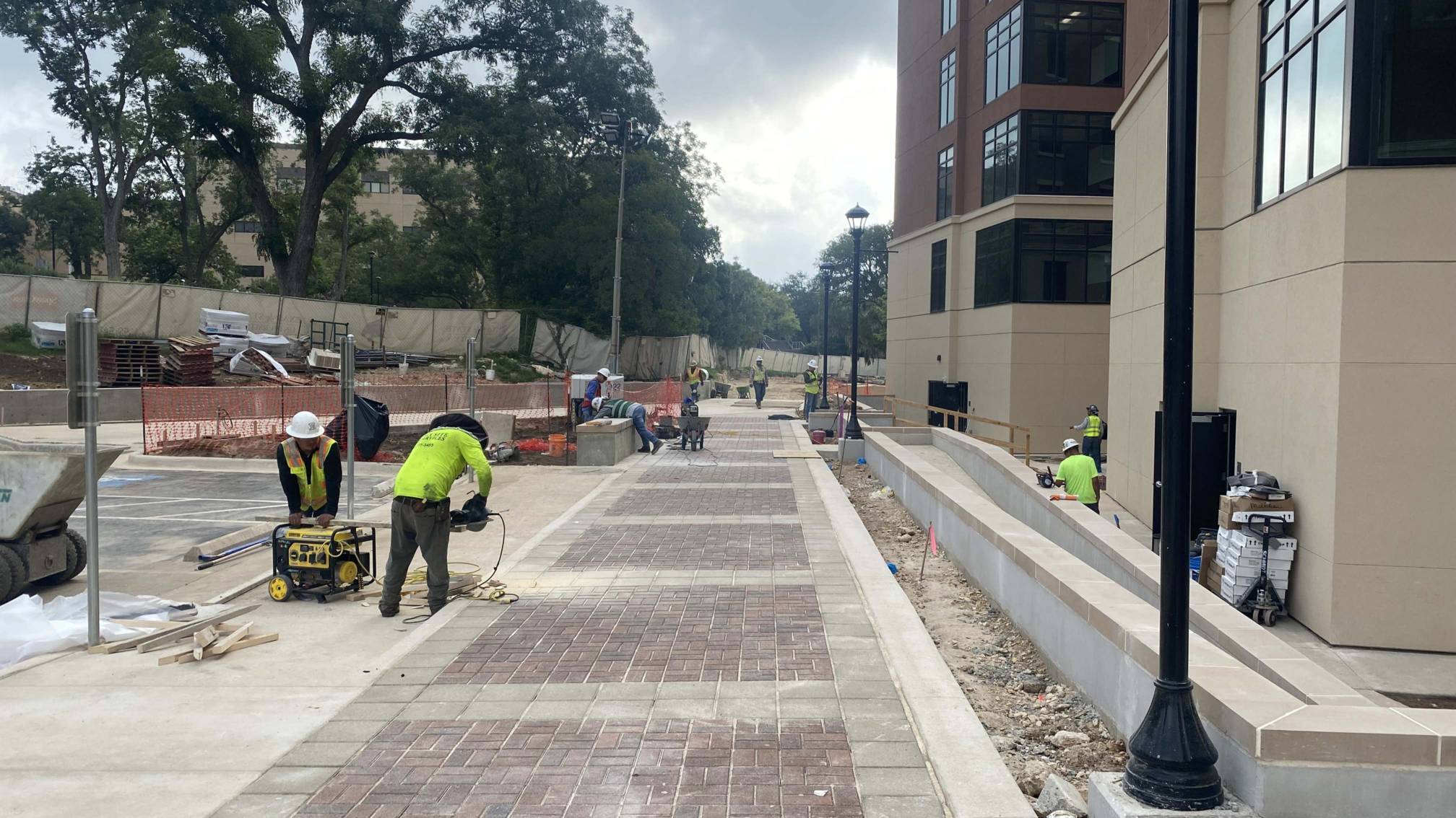 Richard A. Castro Hall Entry Plaza - July 2025