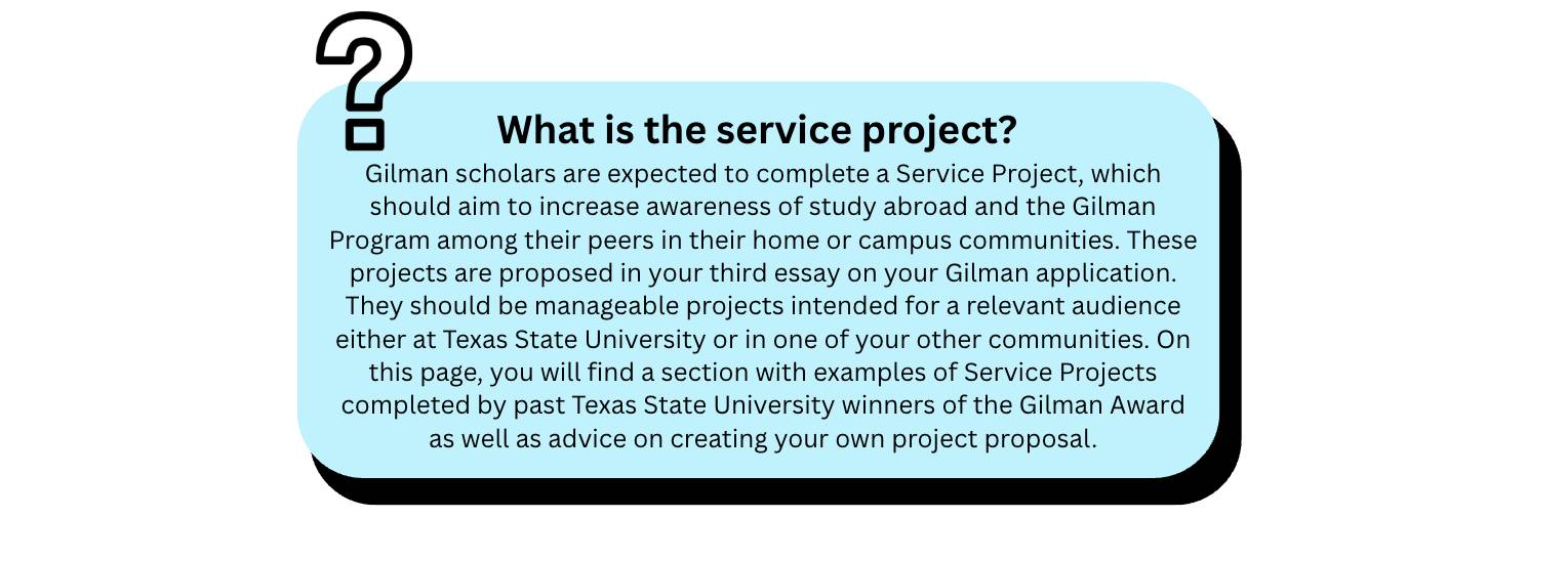 Service project context