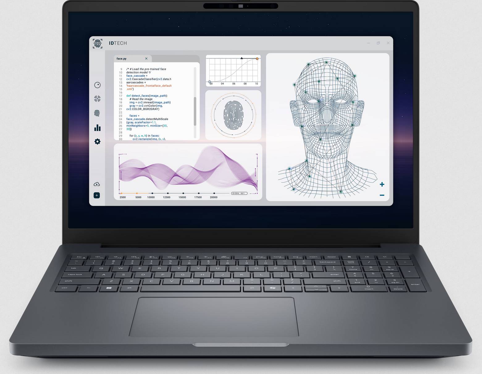 Laptop front view