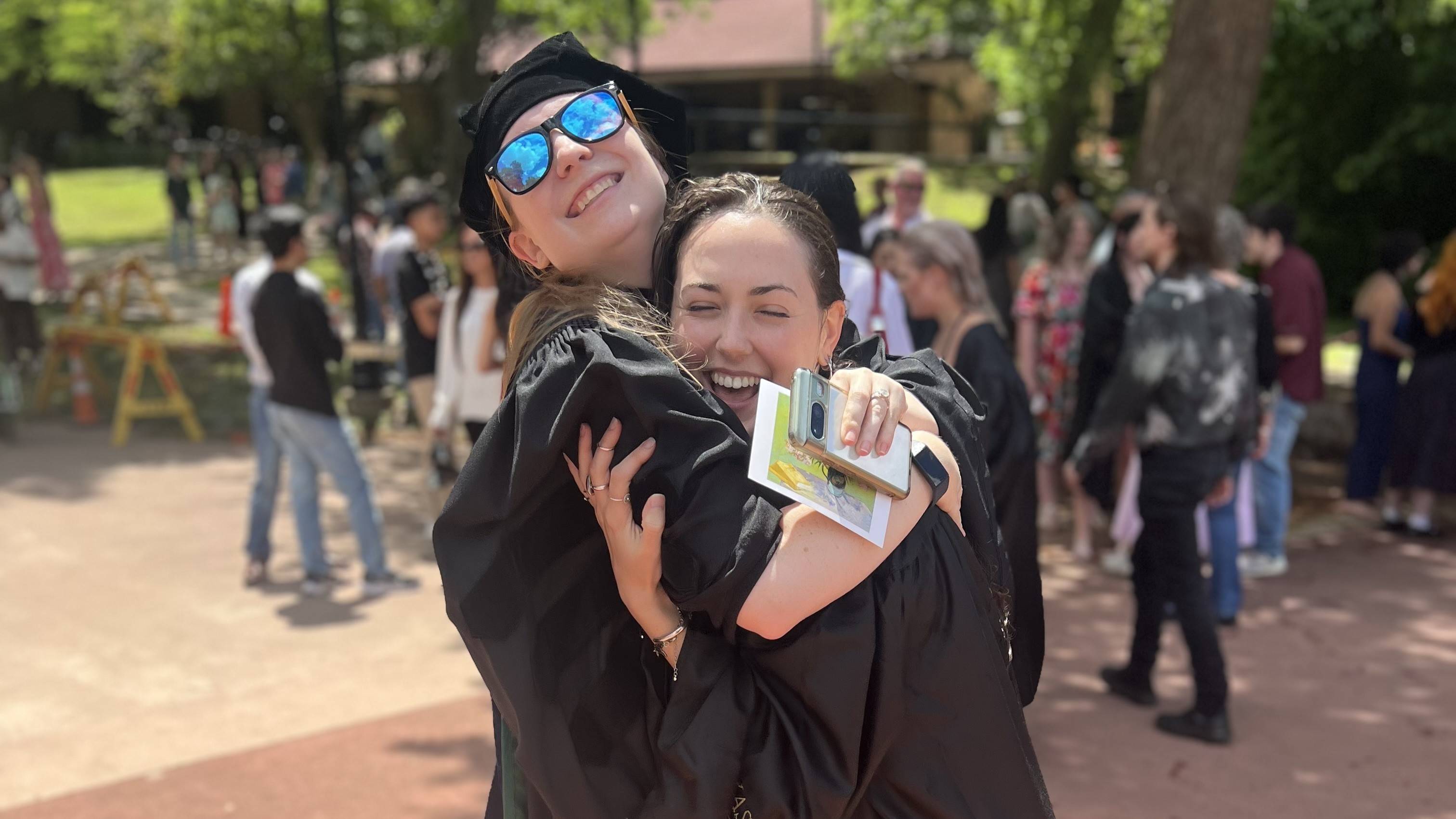 Dr. Rogers and Olivia Teasdale slide