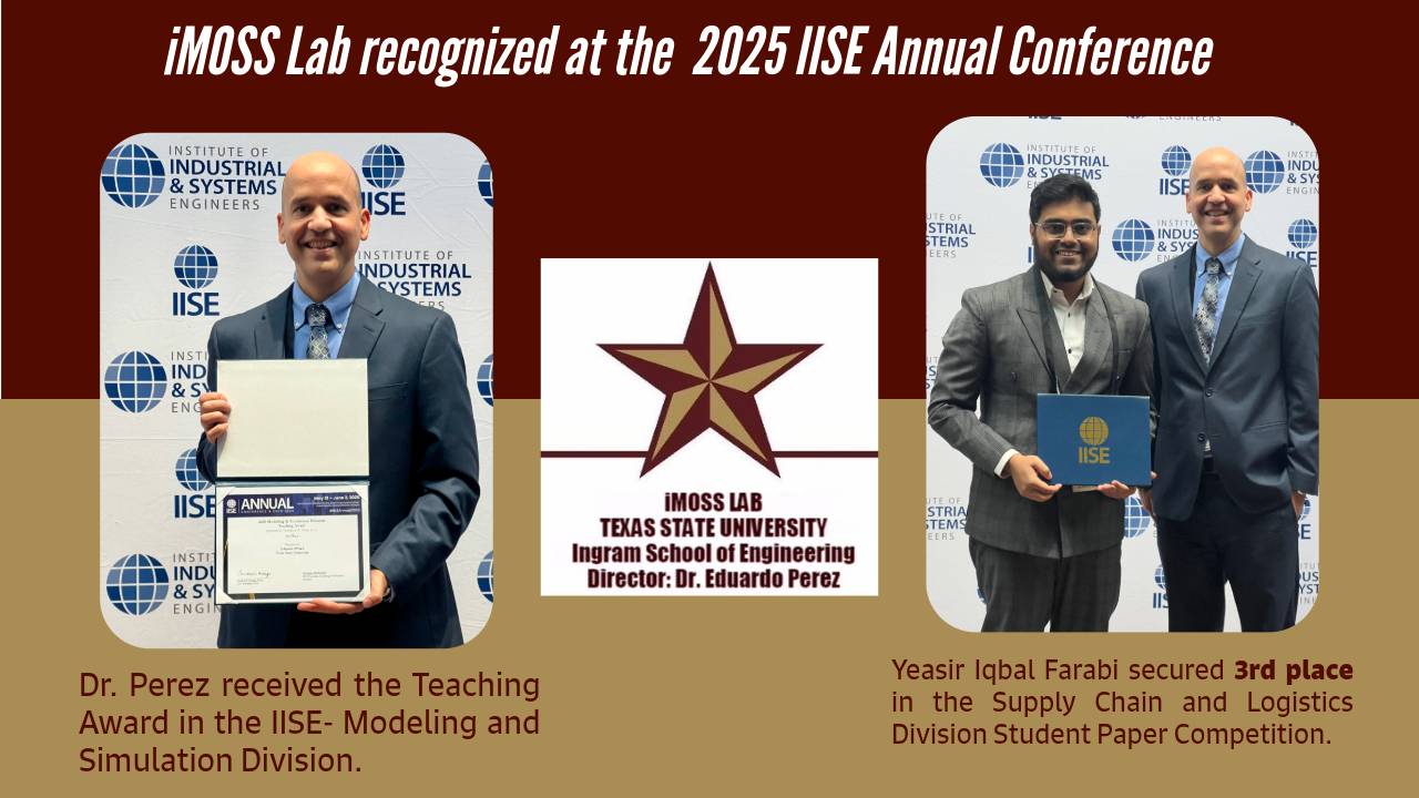 IISE awards imoss lab