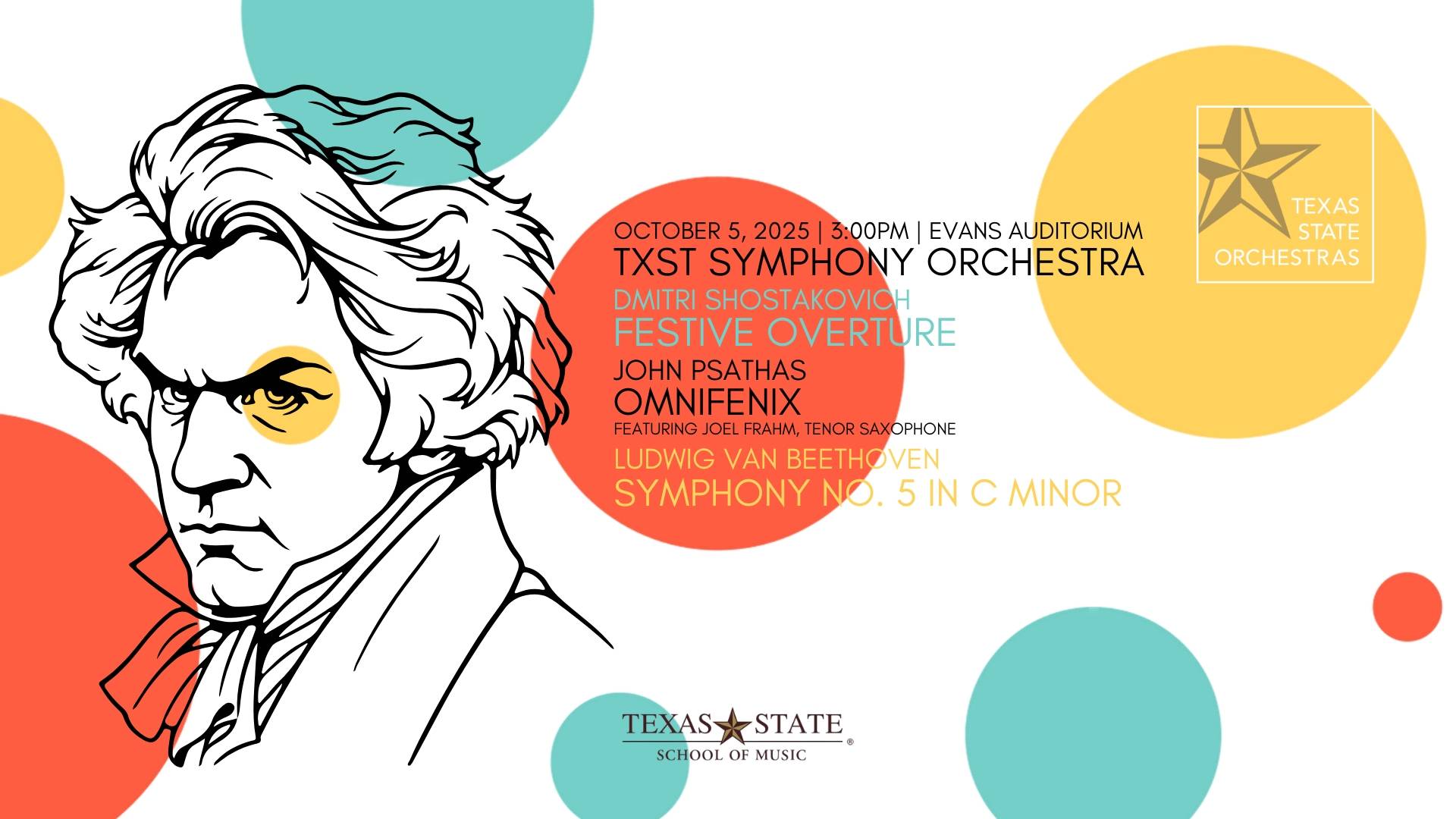 Beethoven 5 Concert Poster