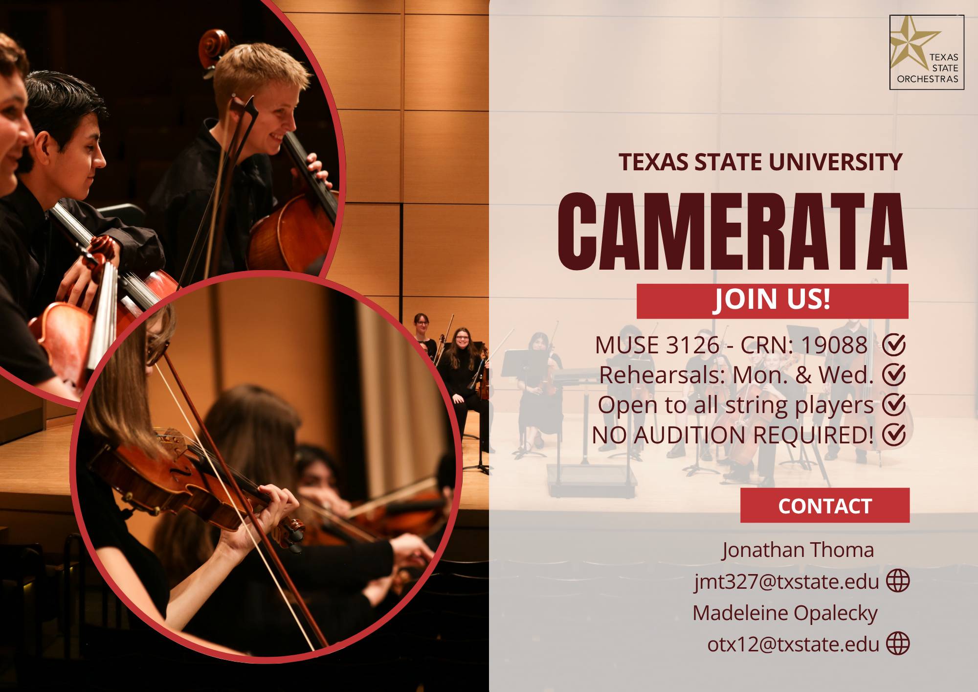 Join TXST Camerata