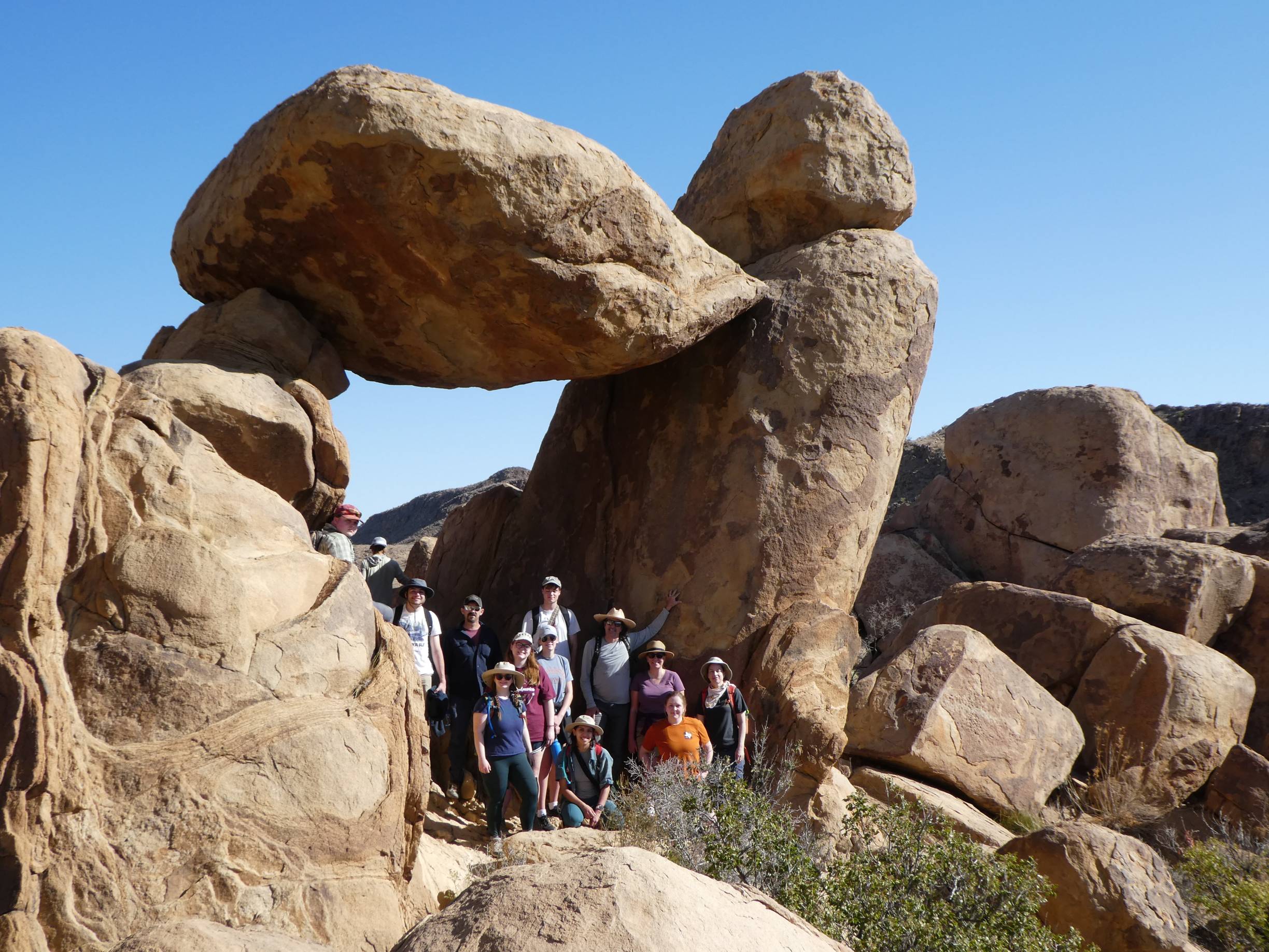 TXST students at Big Bend