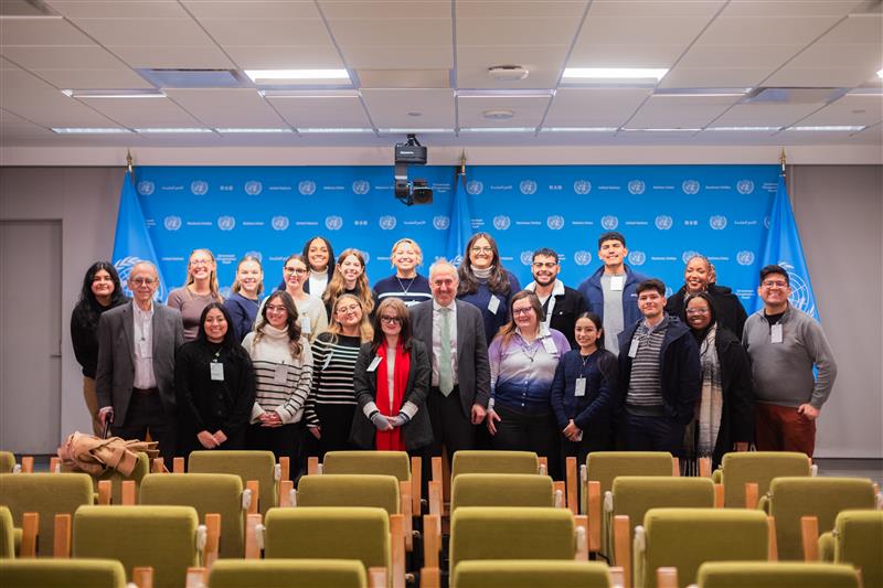 TXST students at UN