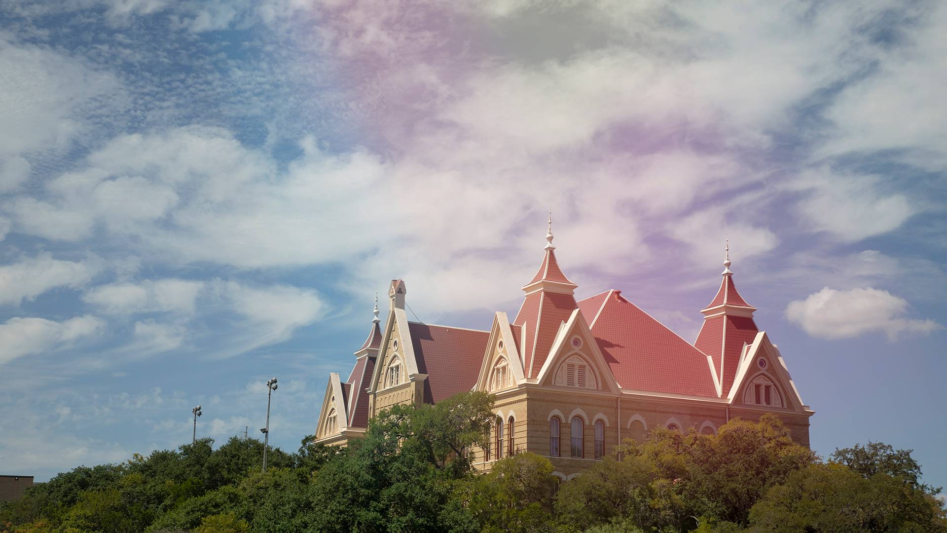 old main at texas state university