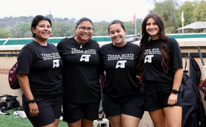 Jasmine Phillips with Athletic Trainers