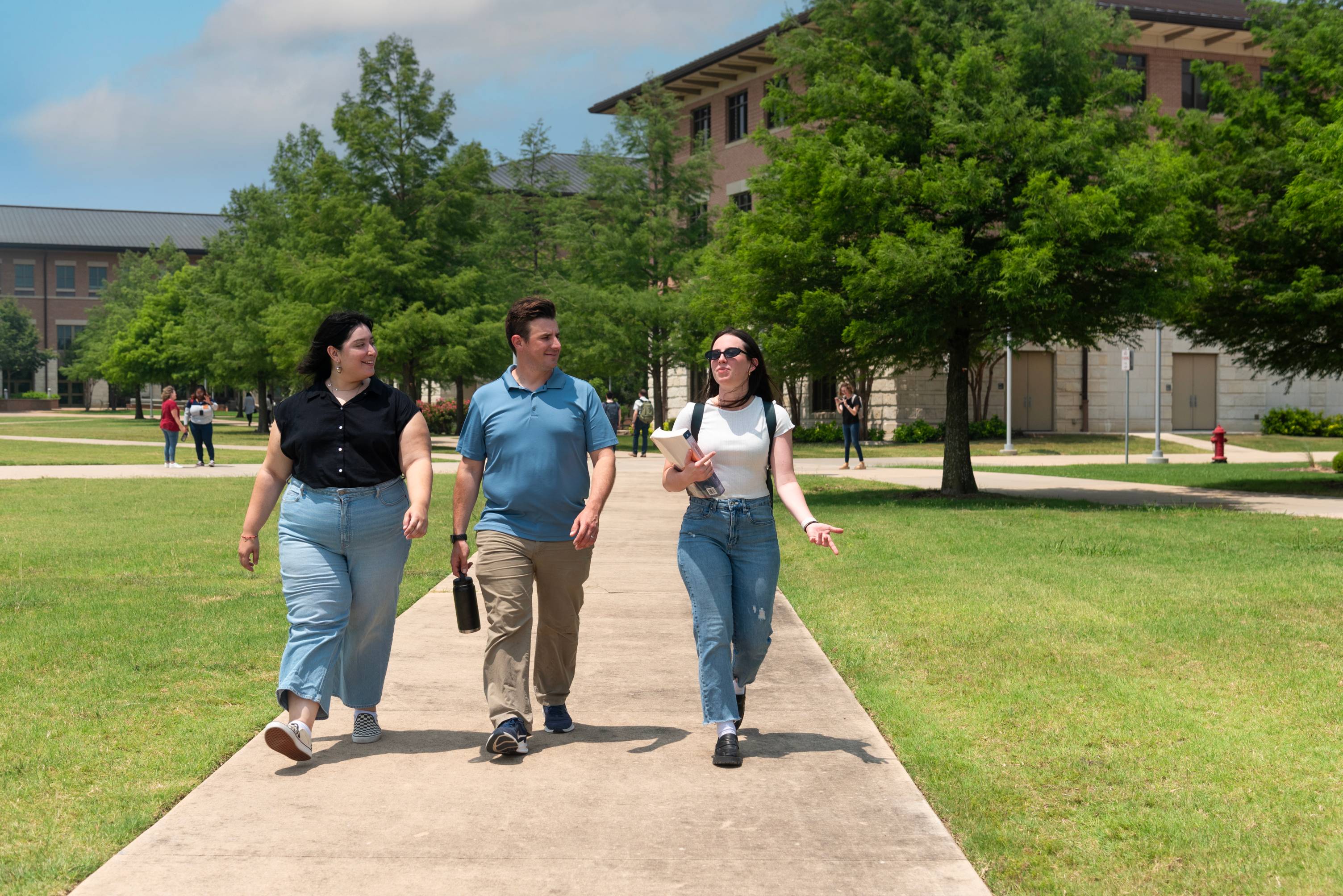 Tour of TXST Round Rock with 2 students and their guide