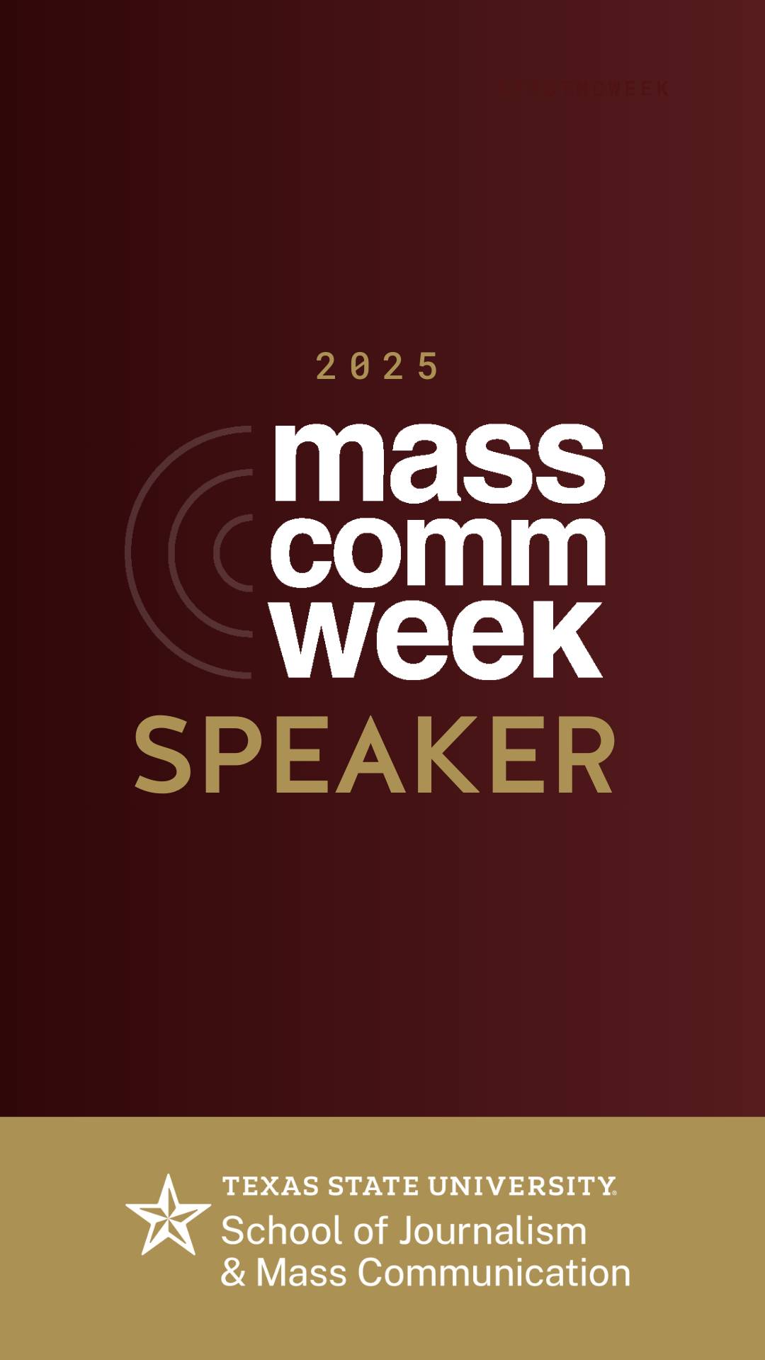 Mass Comm Week Speaker Post Template