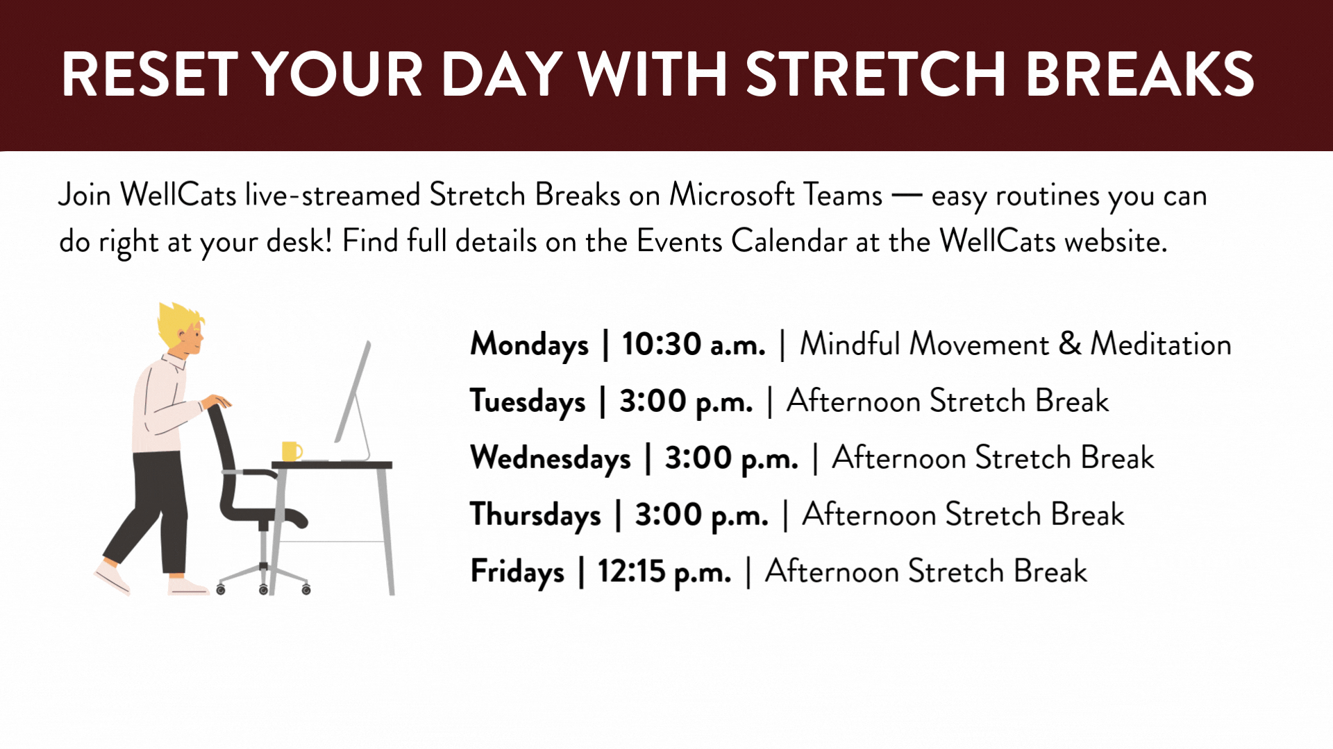 wellcats stretch breaks