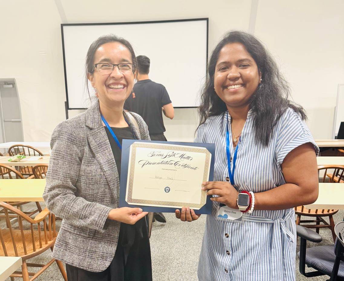Congratulations, Keya Das!