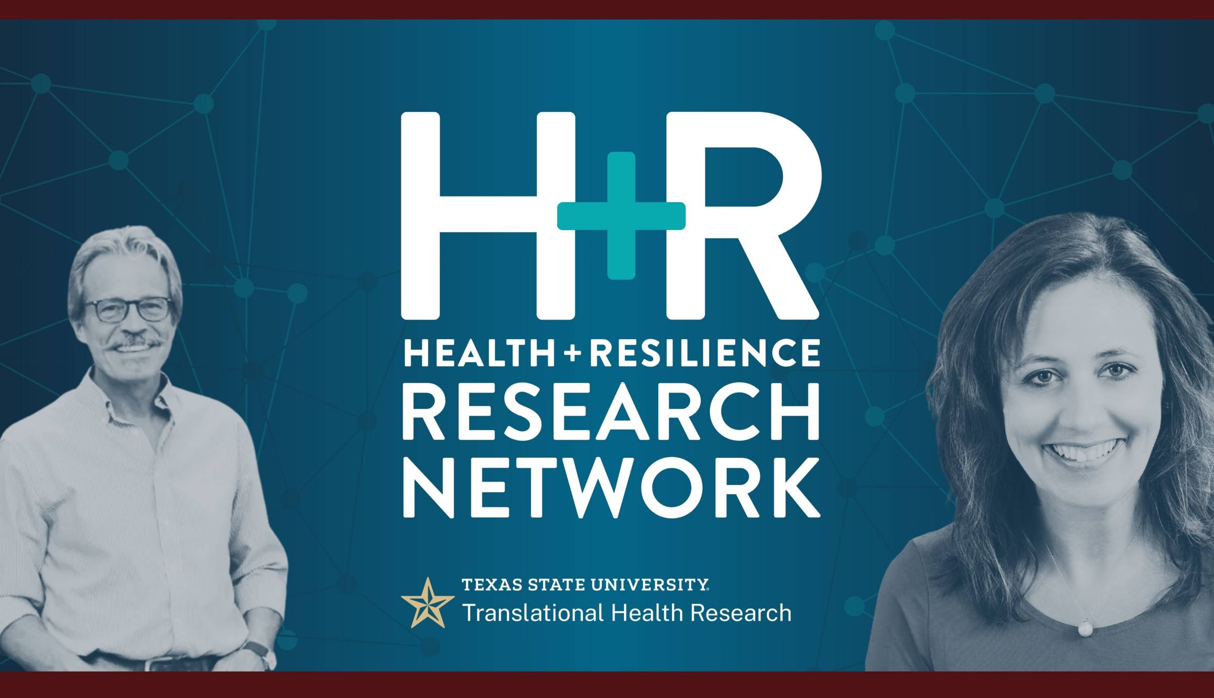 Image of Dr. Carmen Westerberg and Mr. Clay DeStafano with the H+RRN logo