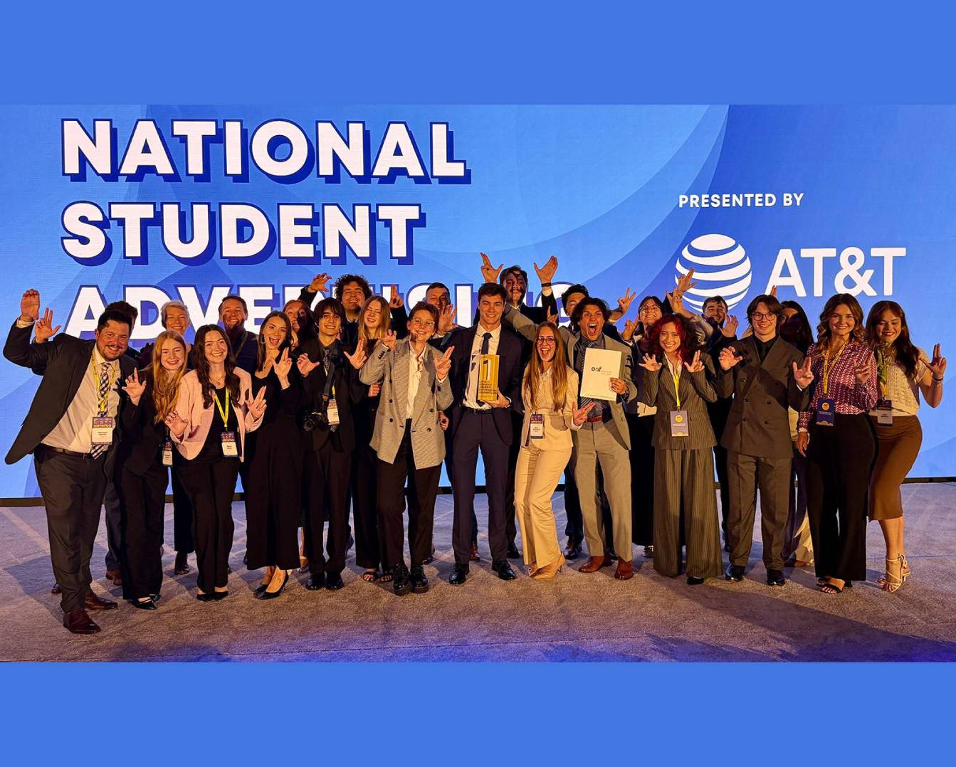 NSAC team posing after win