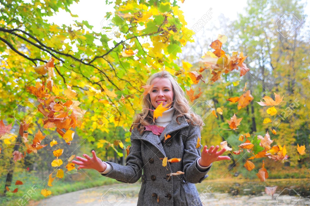 Person with leaves