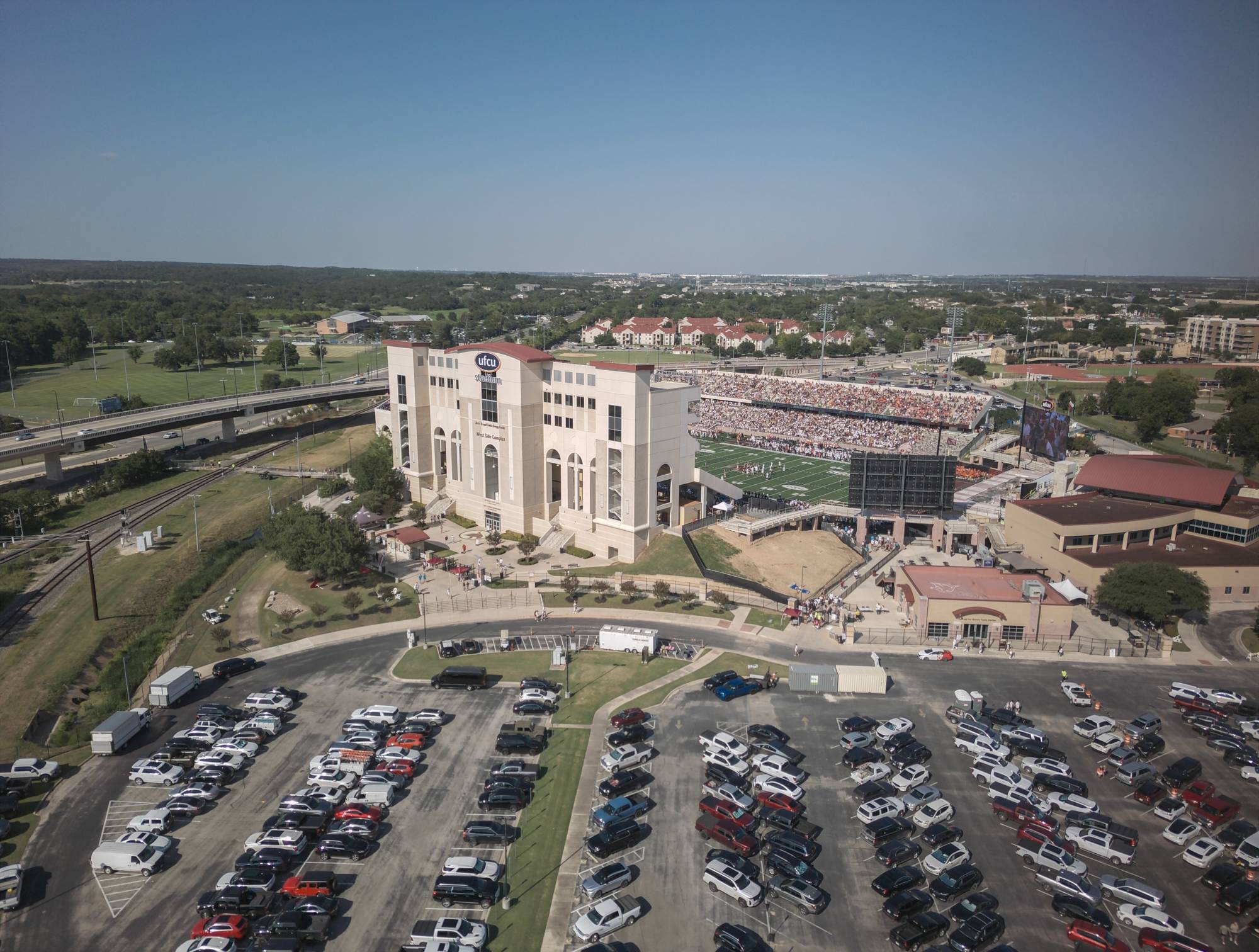 UFCU Stadium drone