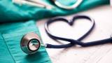 A stethoscope folded into a heart