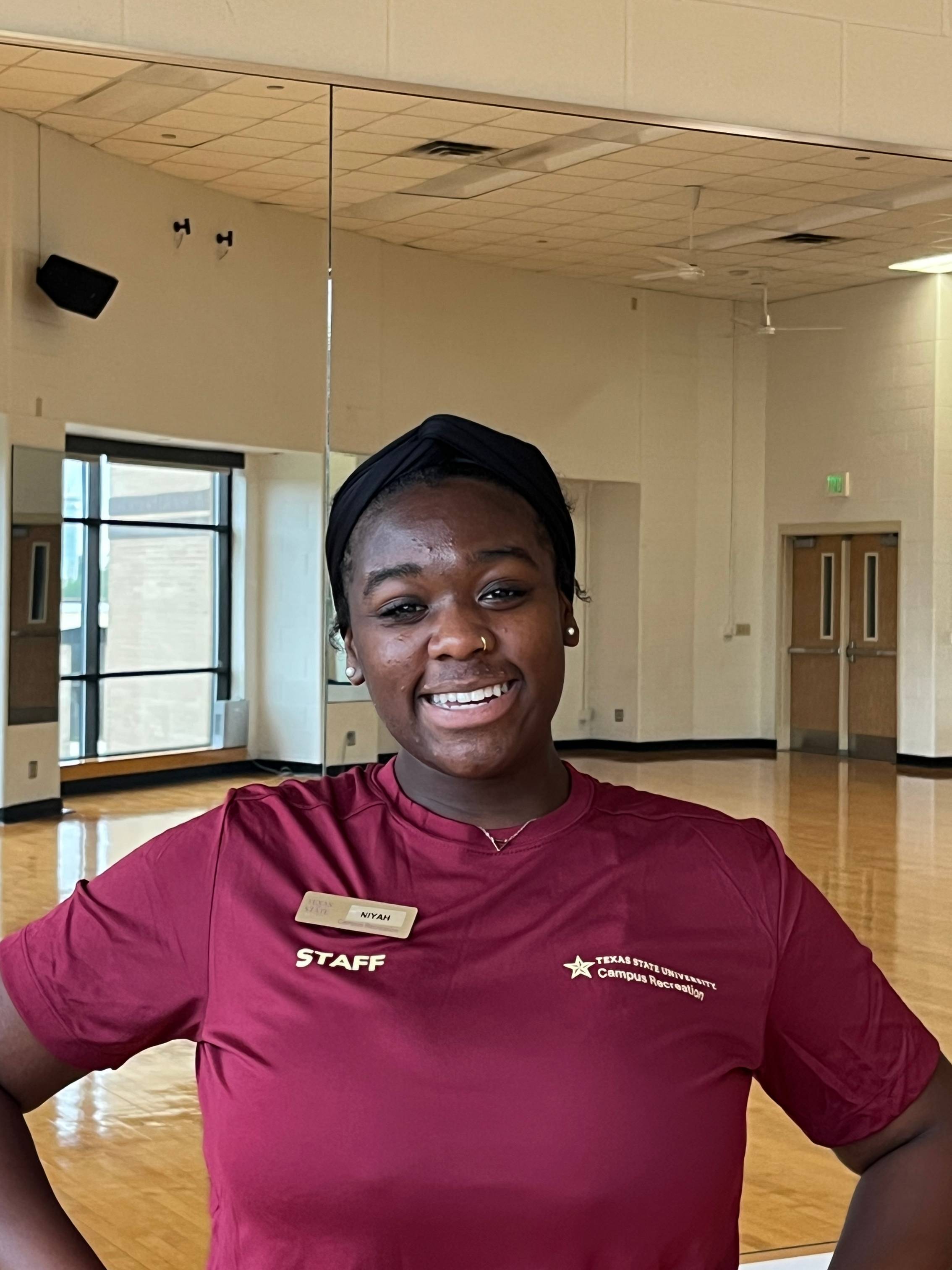 Instructor smiling