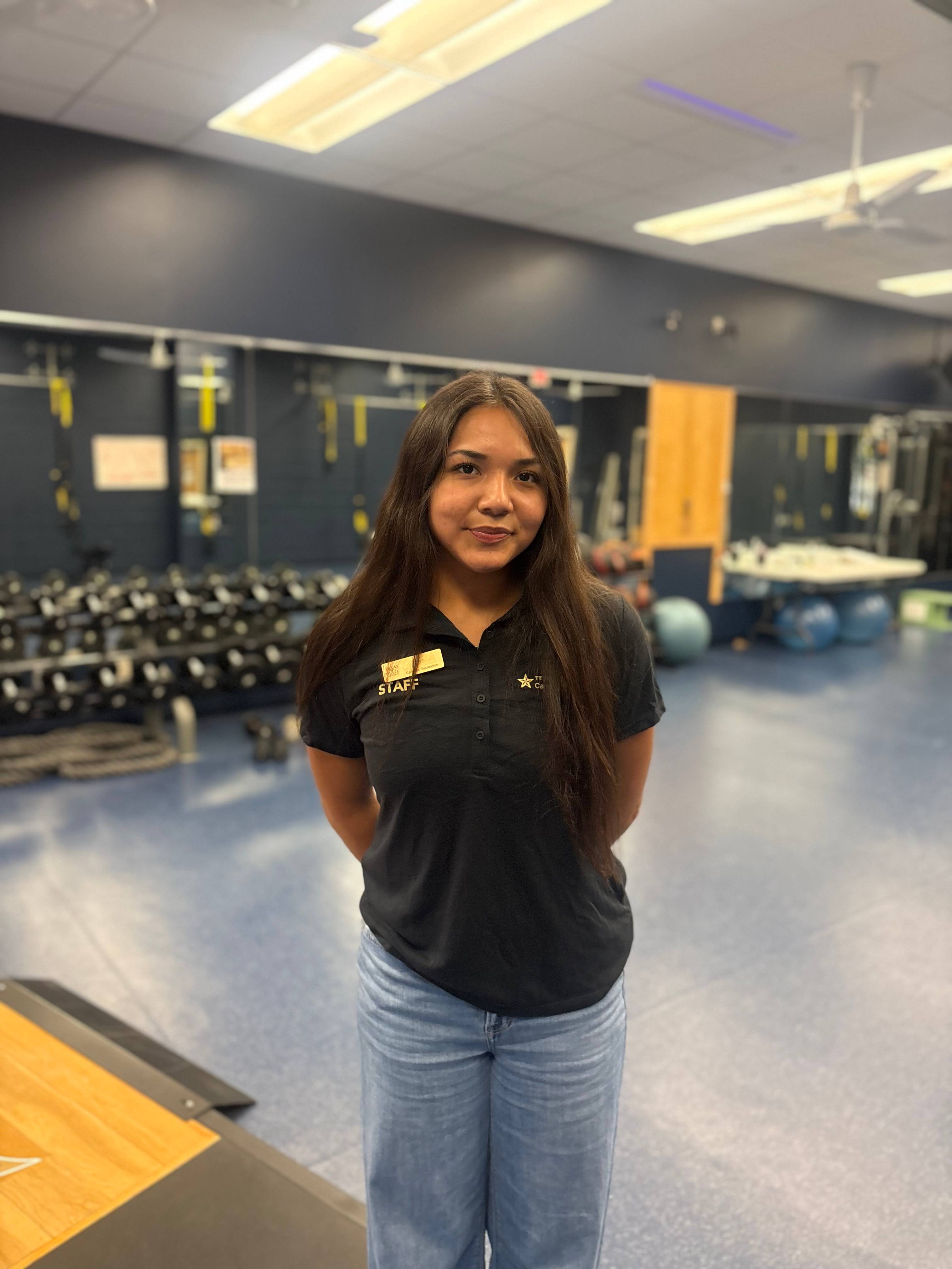 trainer smiling