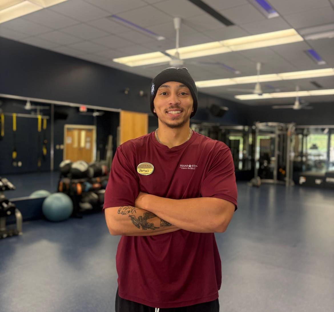 trainer smiling