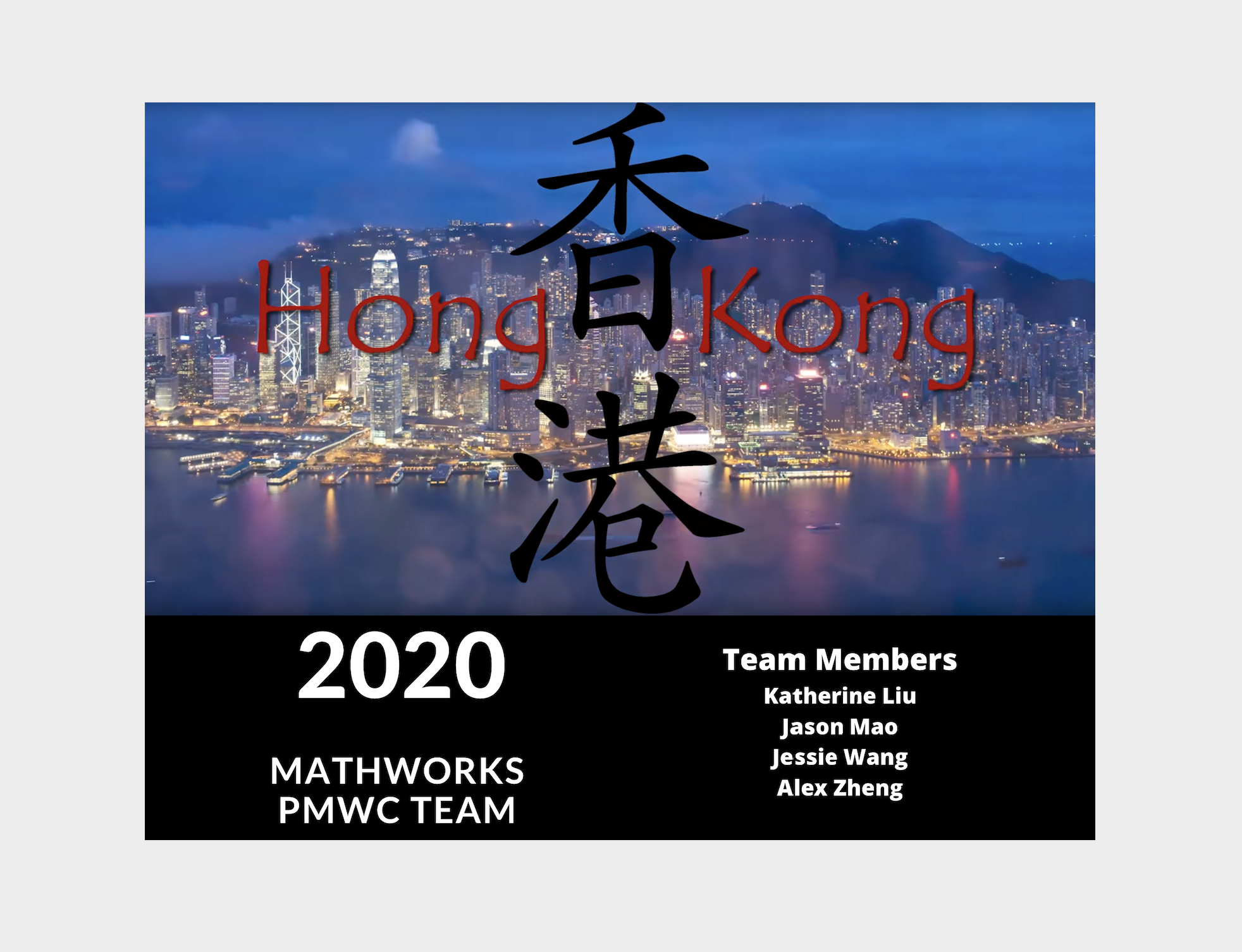 2020 PMWC Team Announced
