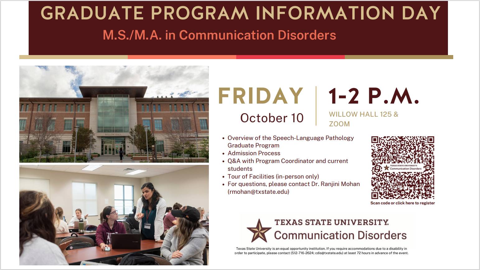 Graduate Information Day 2025 Flyer