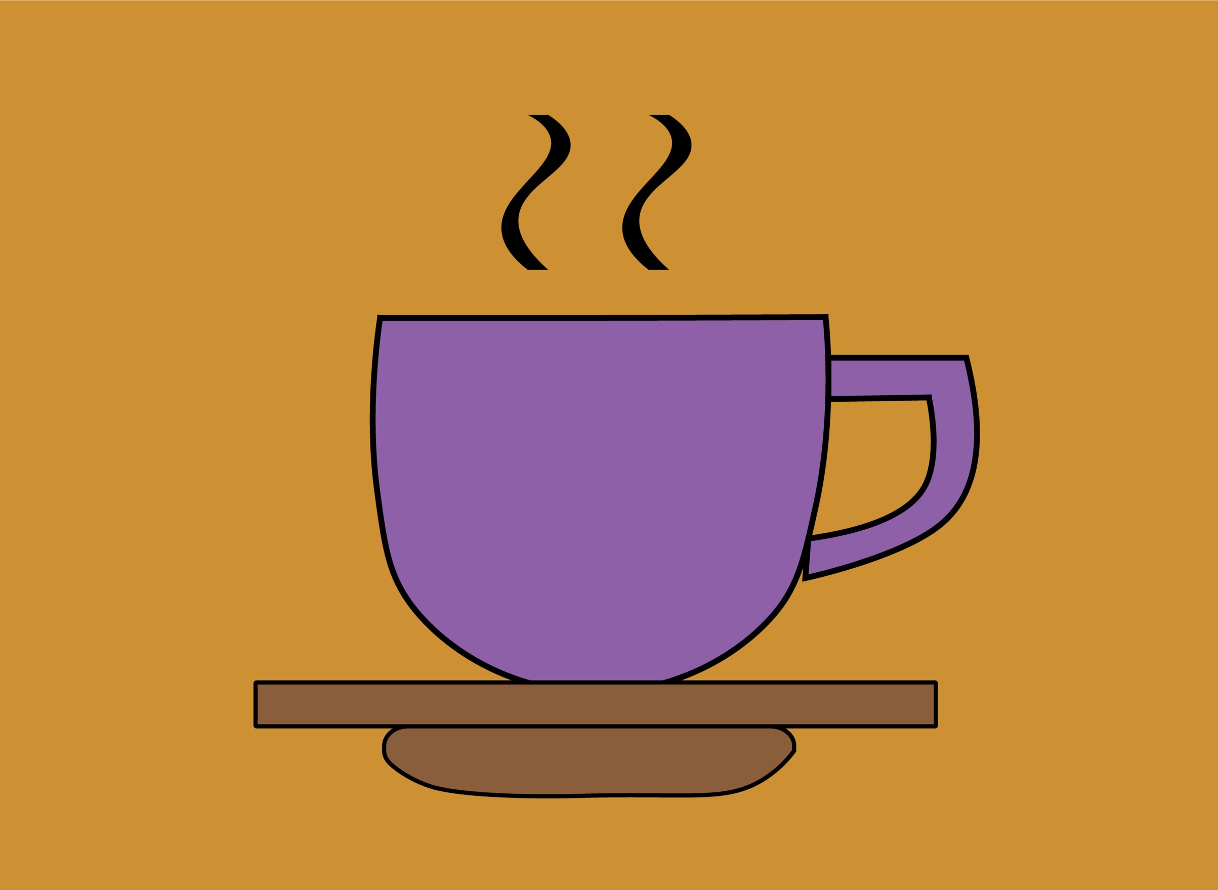 Coffee mug graphic. 