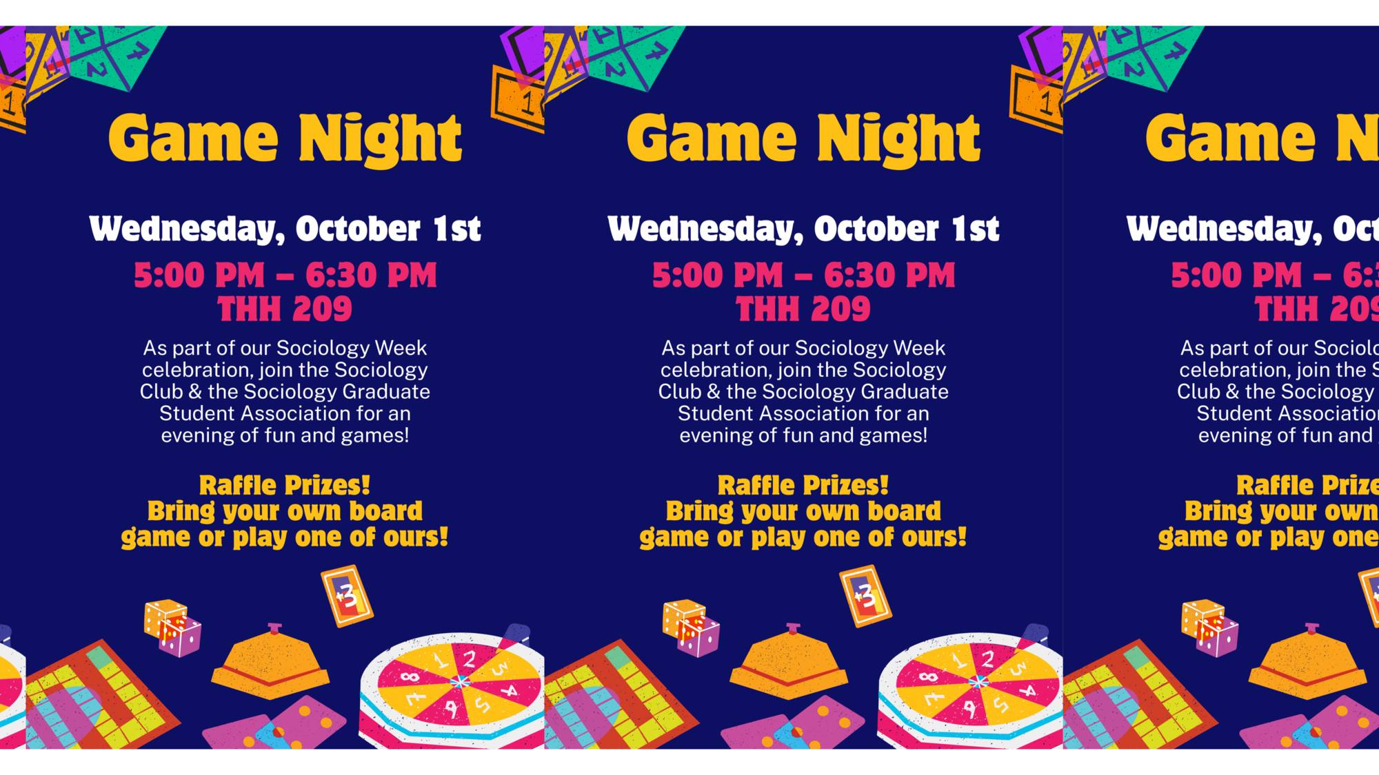 an image of an upcoming sociology week event. See calendar for full details