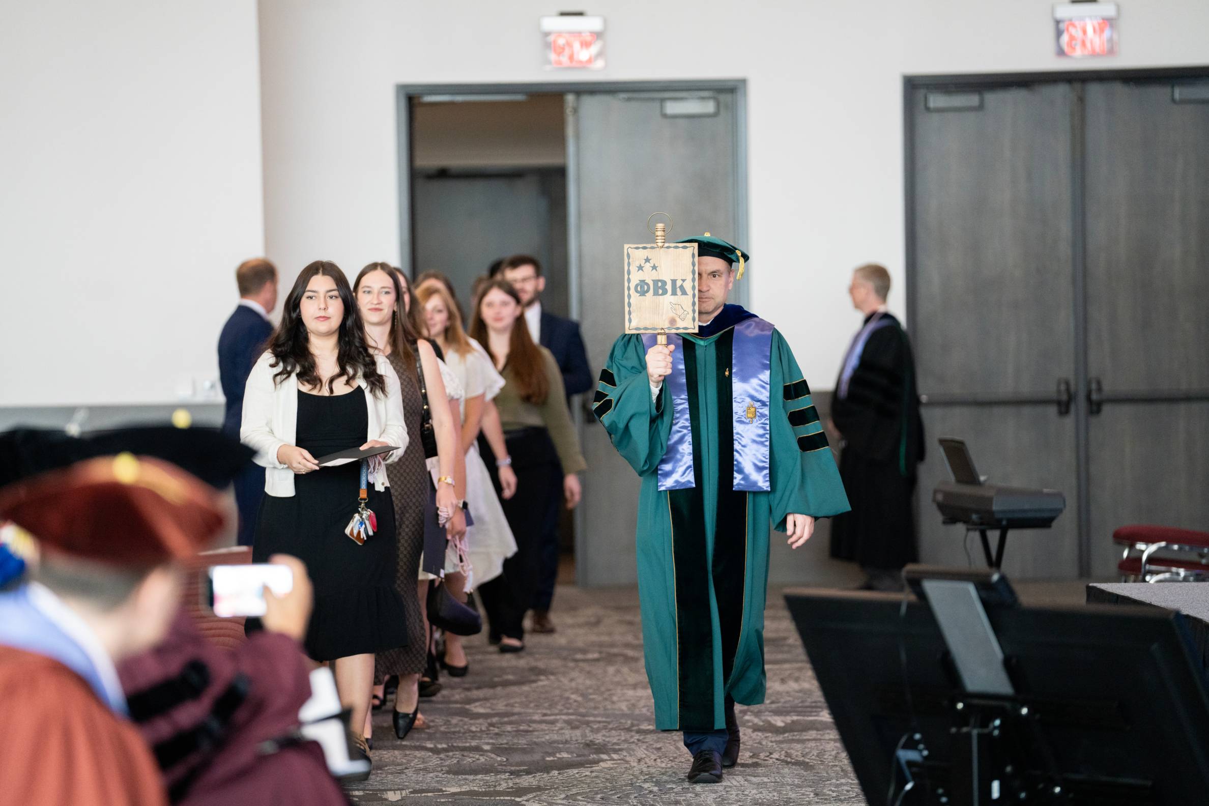 Students marching in