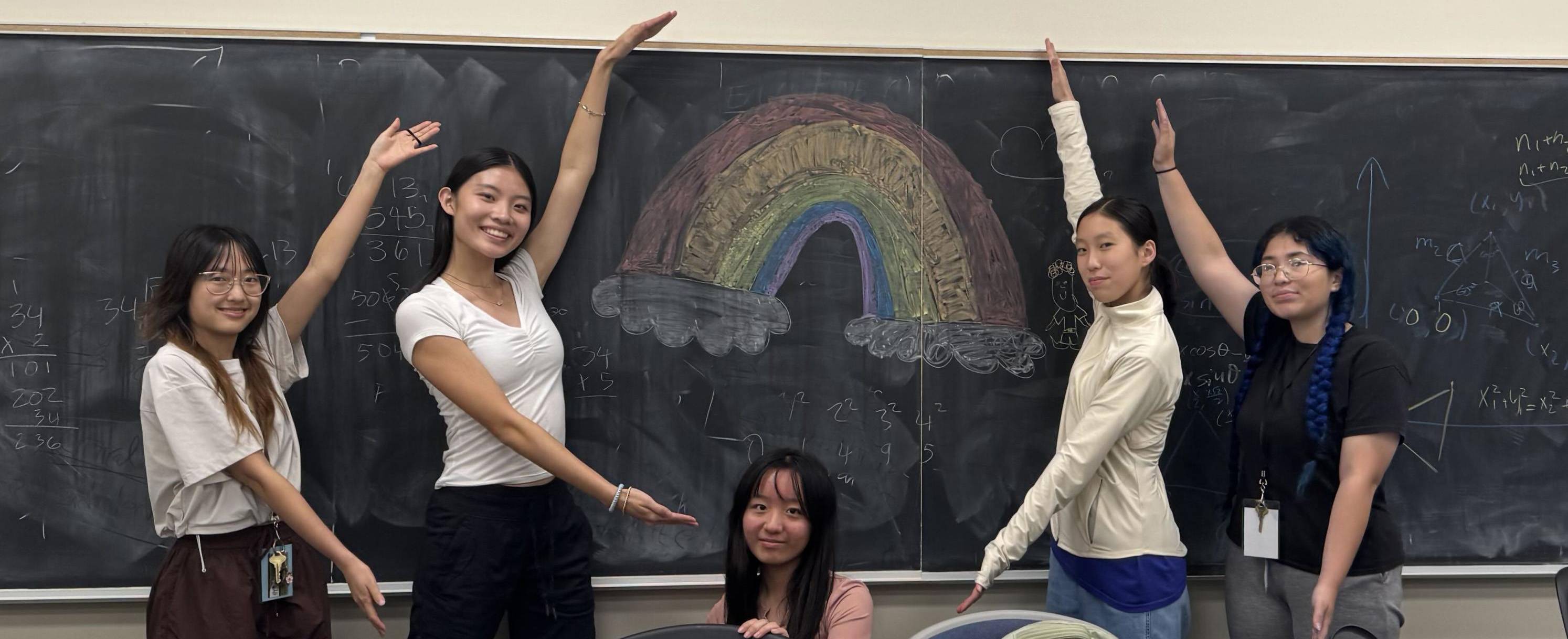 Girl with thumbs up!