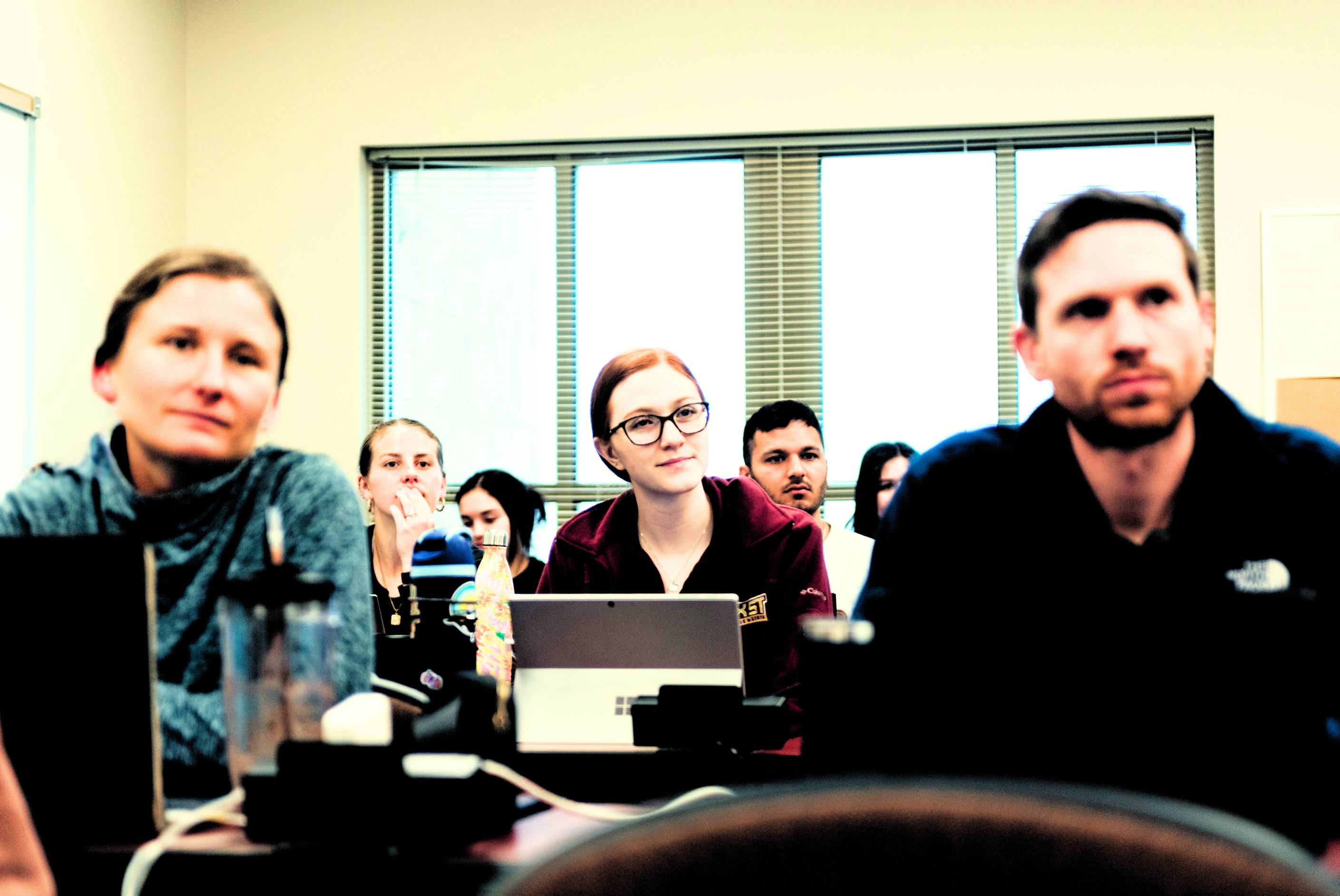 CHP student listening in lecture