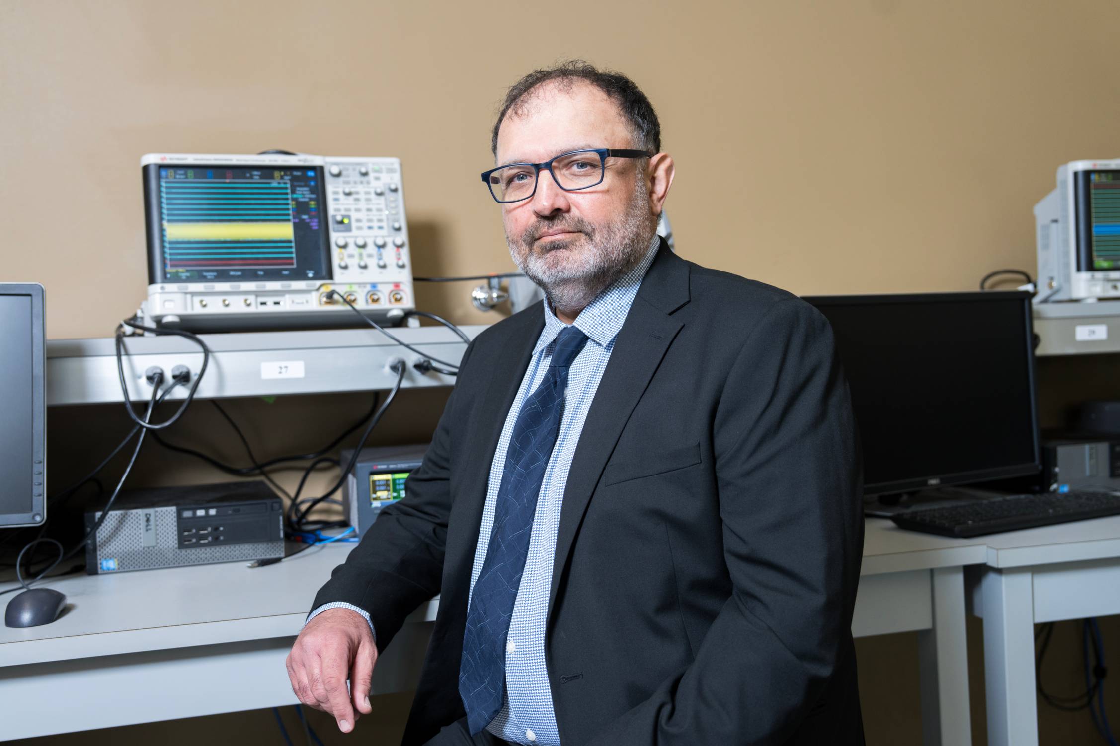 Faculty in a meeting