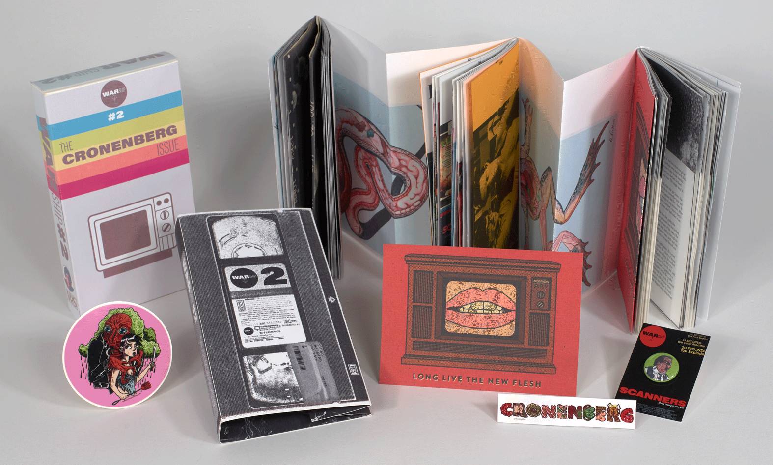 photos of some of the physical items that have been digitized for digital exhibition