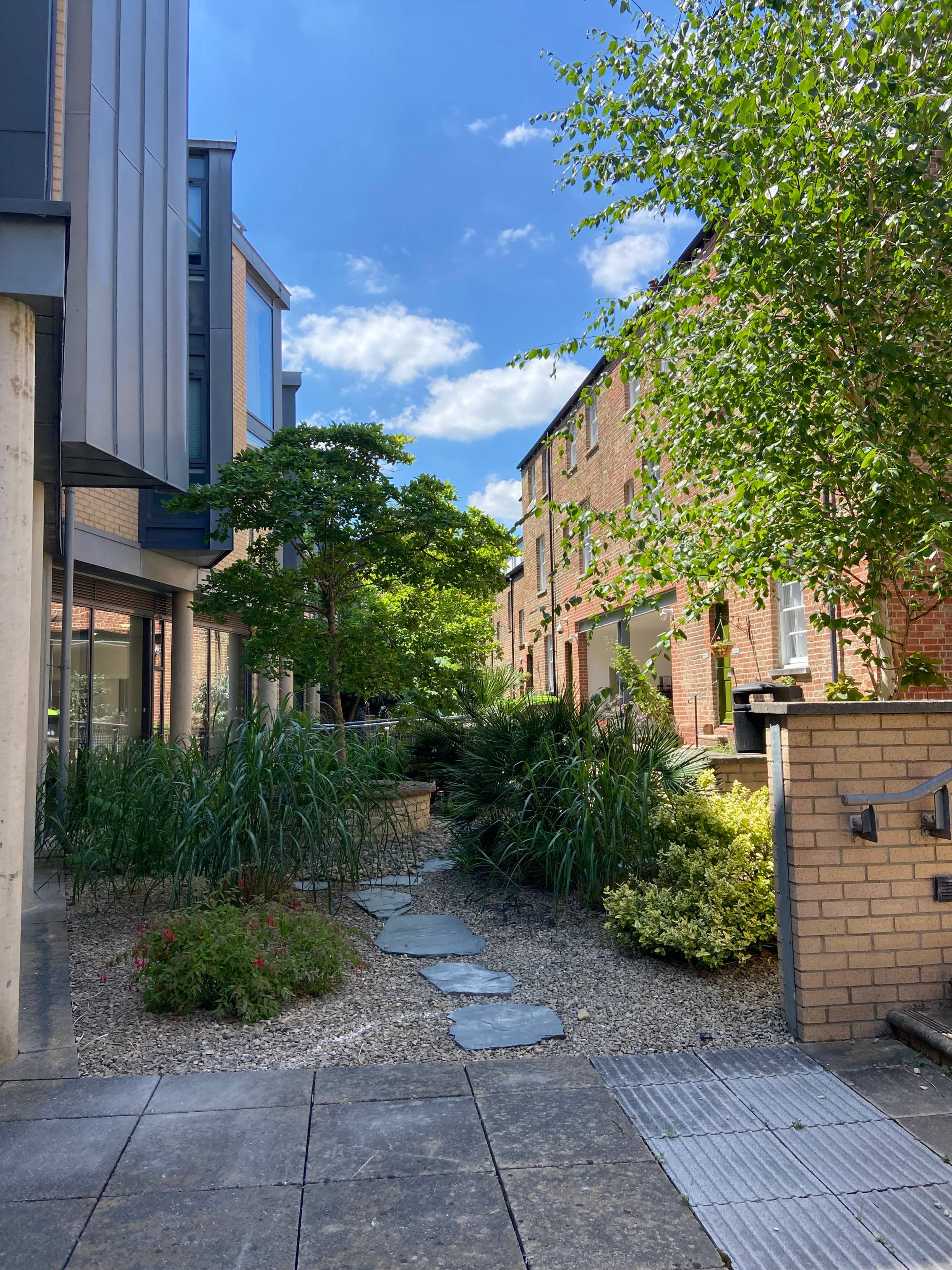 interior courtyard of lady abraham house.